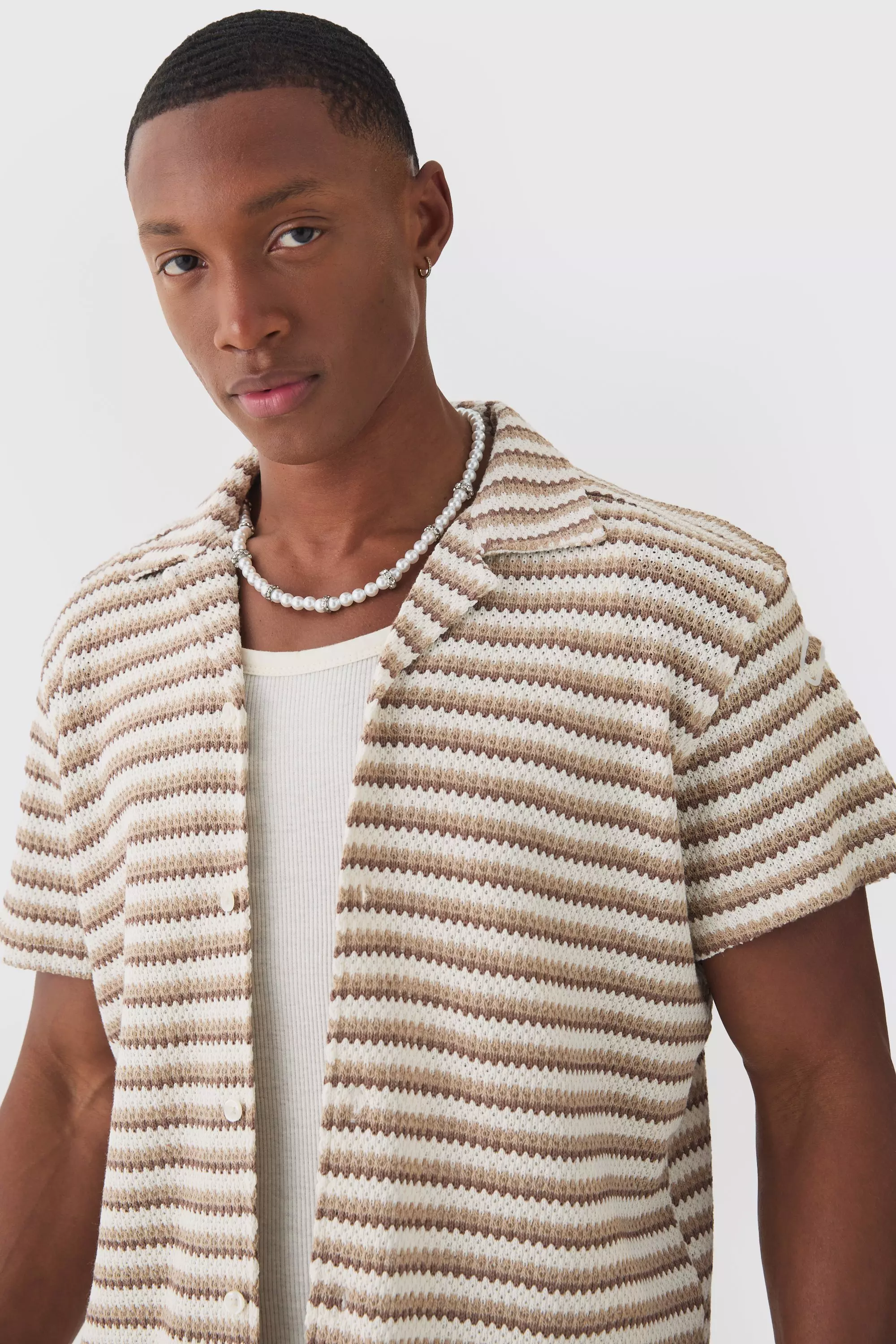 Ensemble avec chemise à coutures apparentes et short, Chocolate autre image