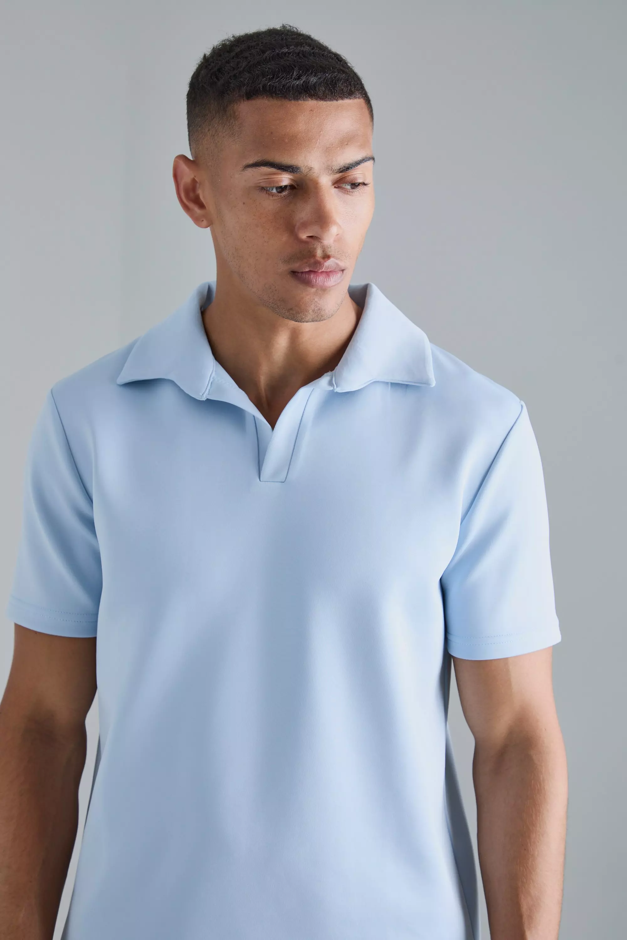 Core Revere Scuba Polo Pastel blue