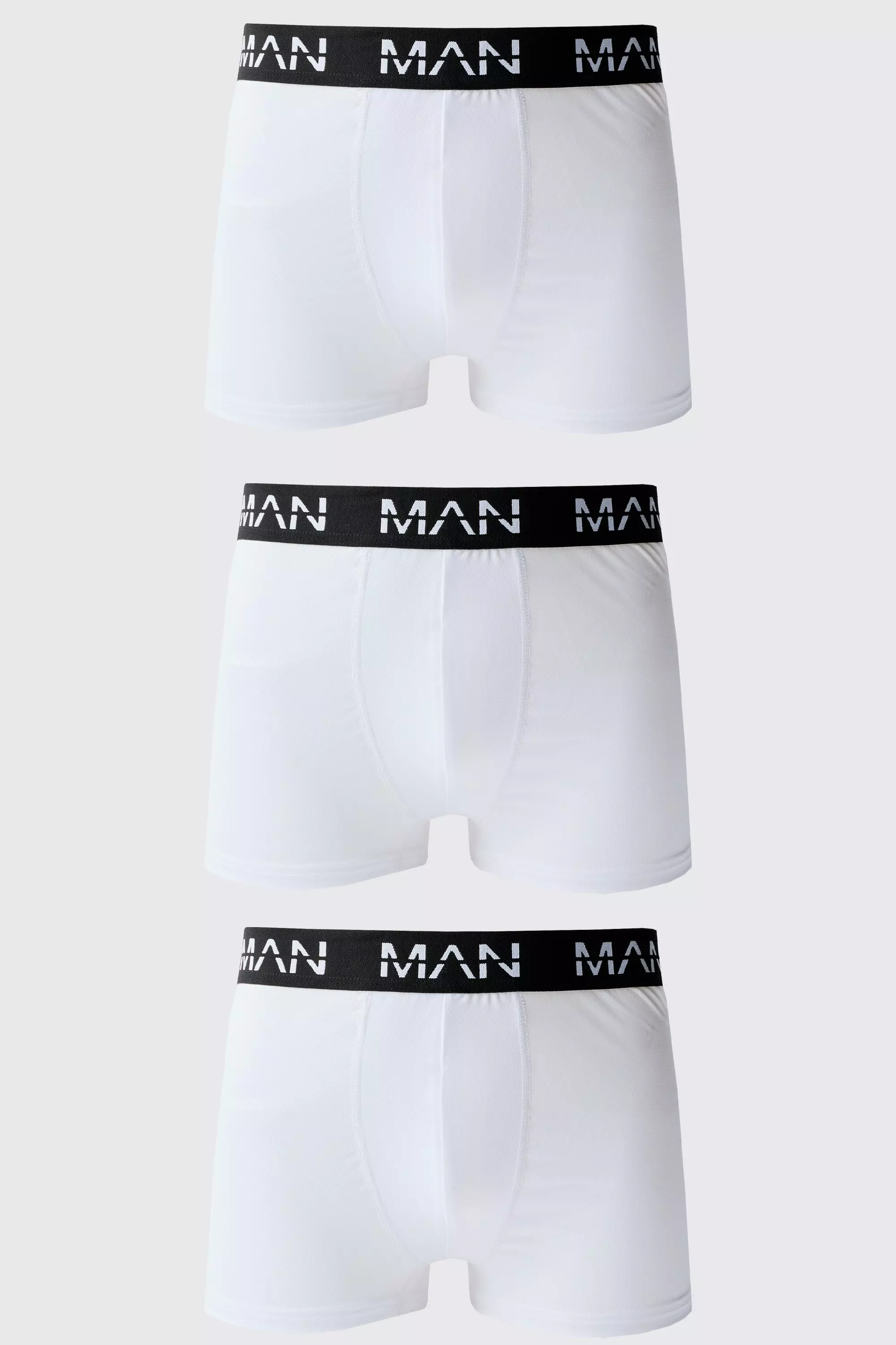 Man Active Performance 3 Pack Boxer White