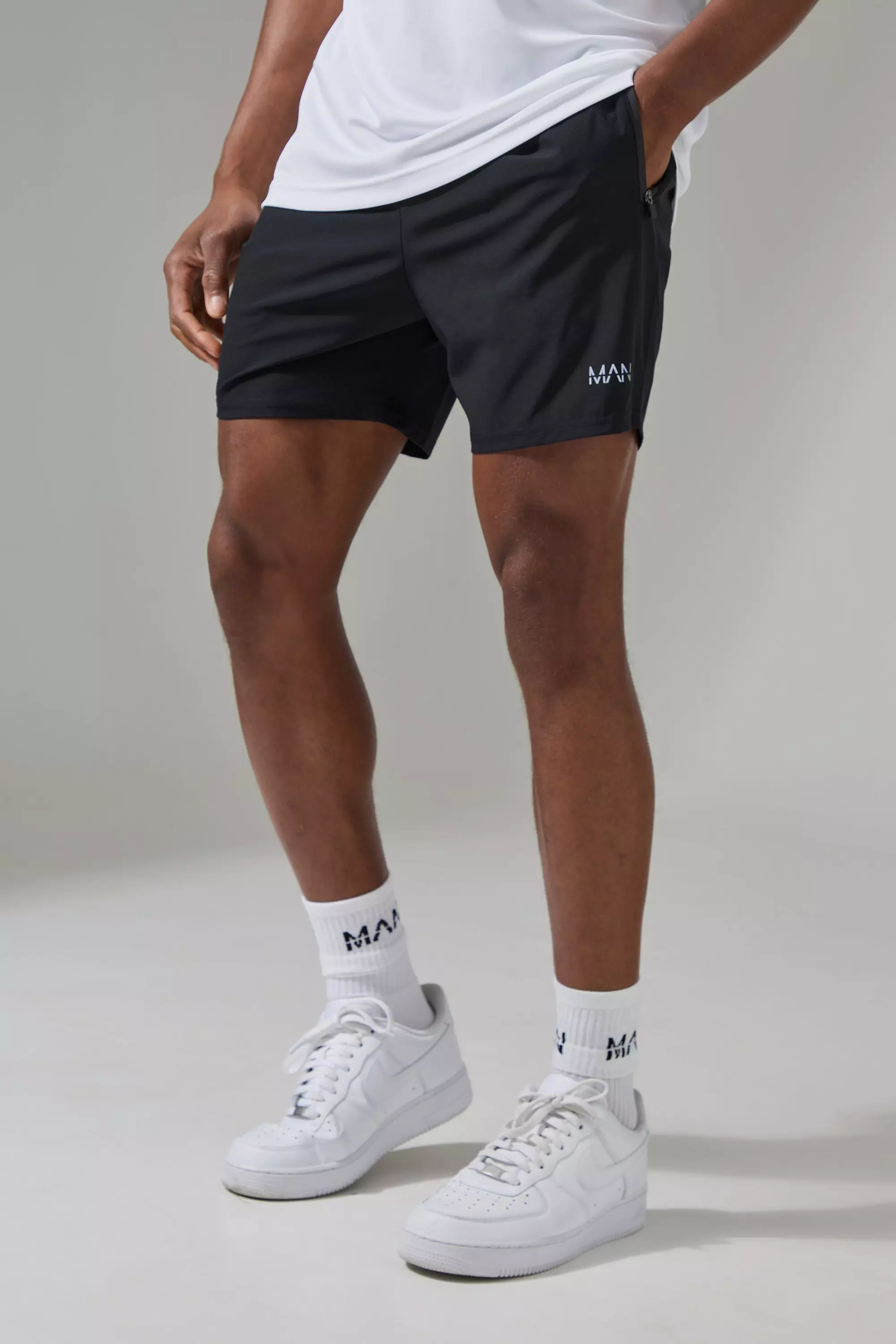 Black Man Active Gym 5inch Short