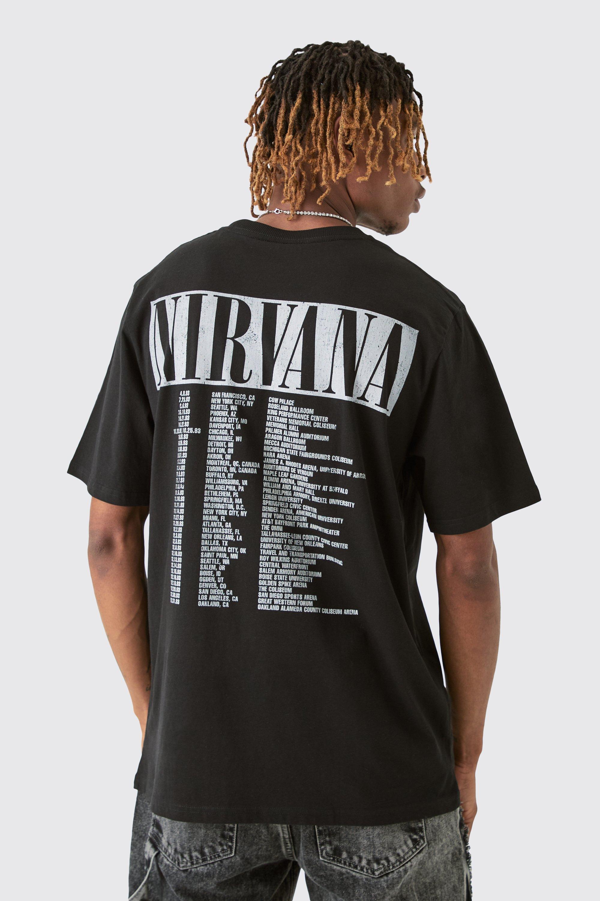 Nirvana tour shirt on sale