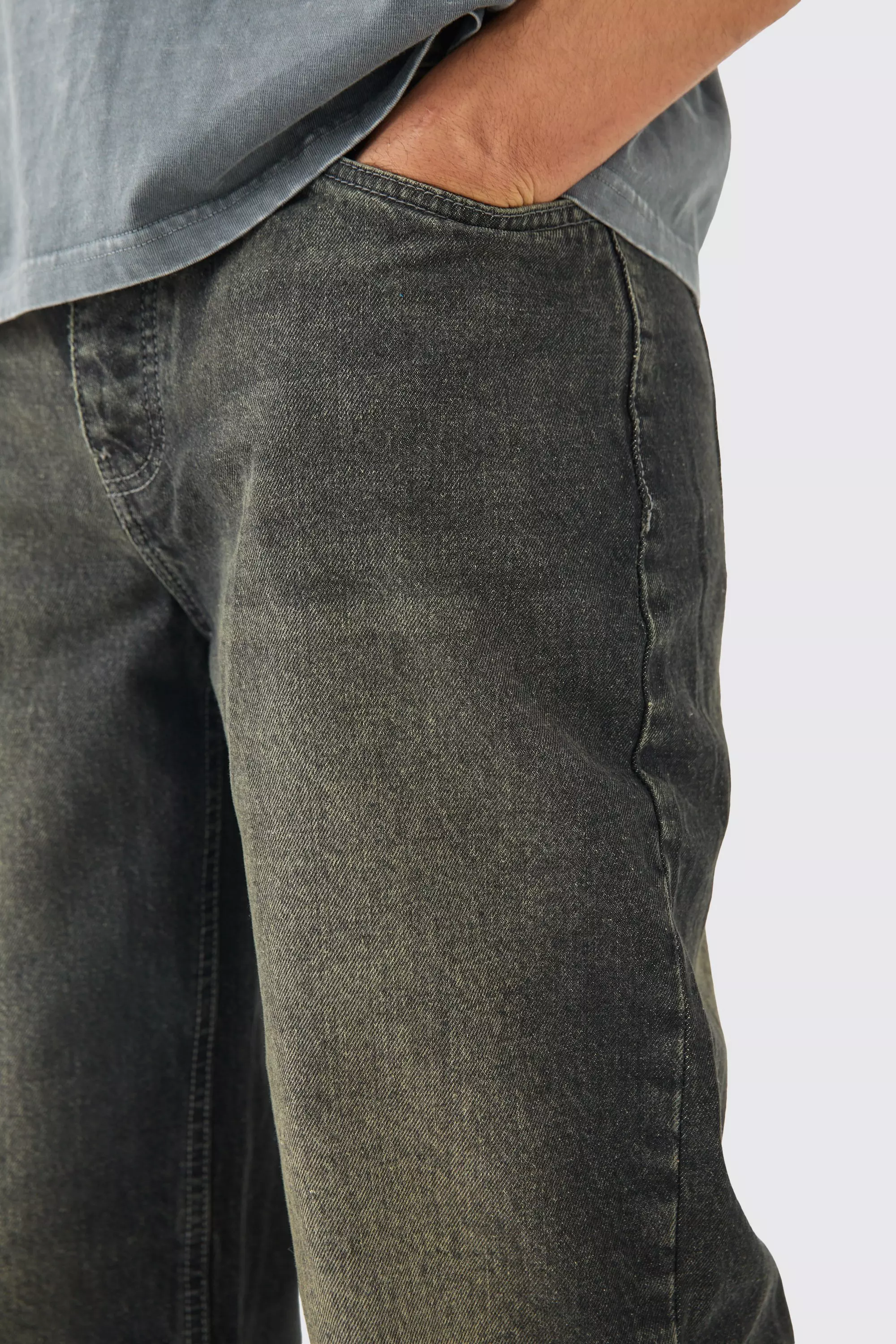 Lockere zerrissene Jeans in Grau, Grey alternatives Bild