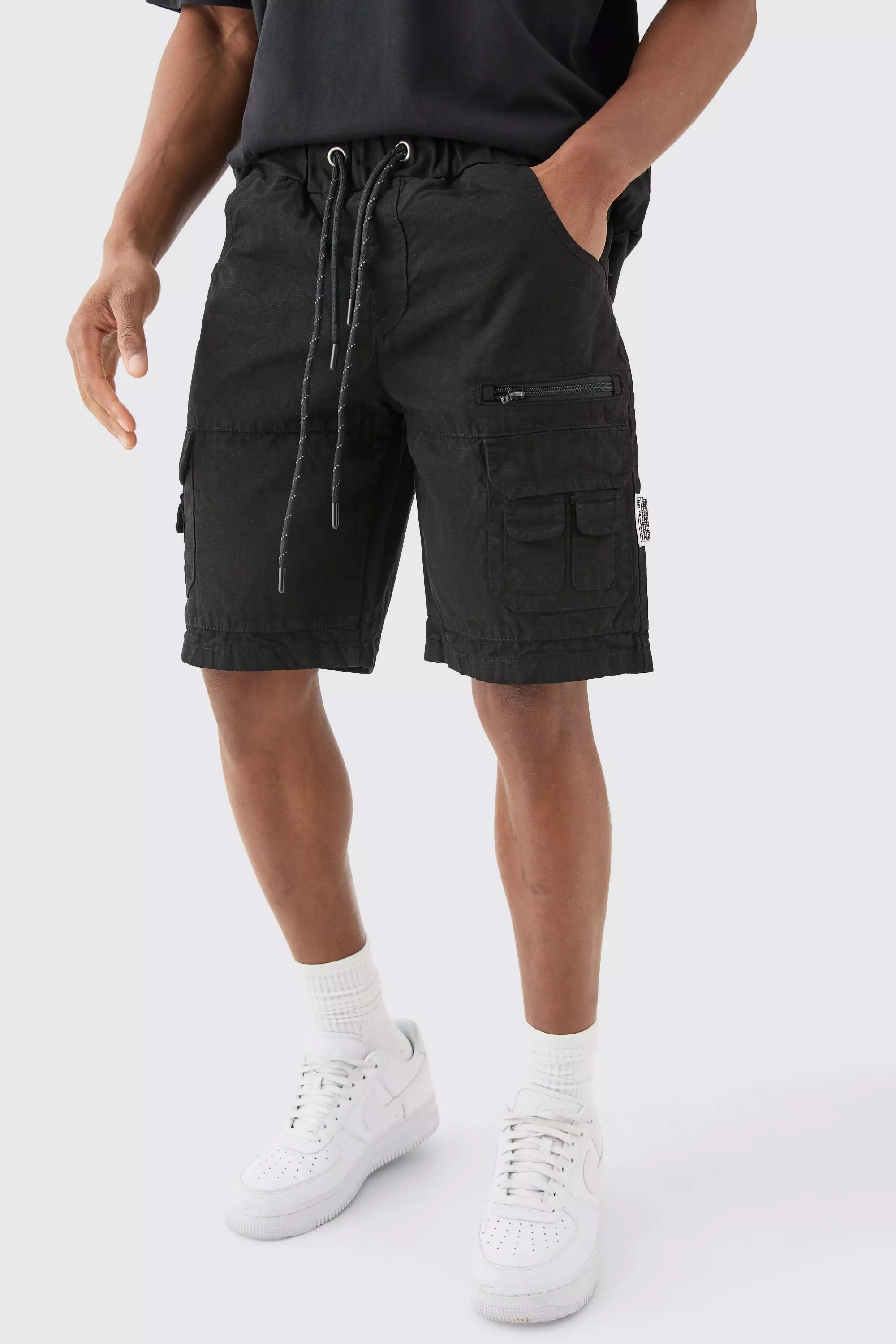 Boohooman cargo shorts store