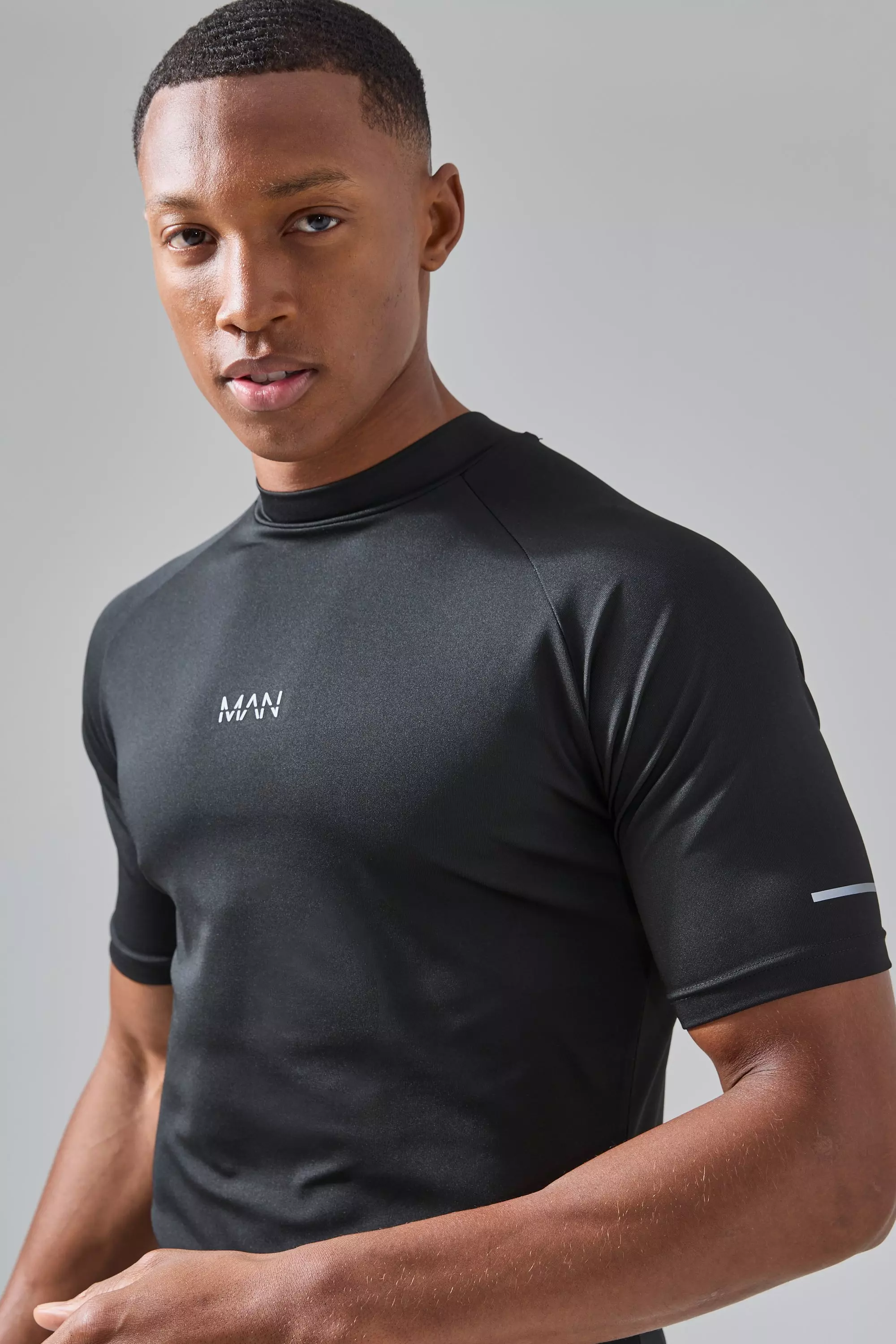 Black Man Active Compression T-shirt alternative image