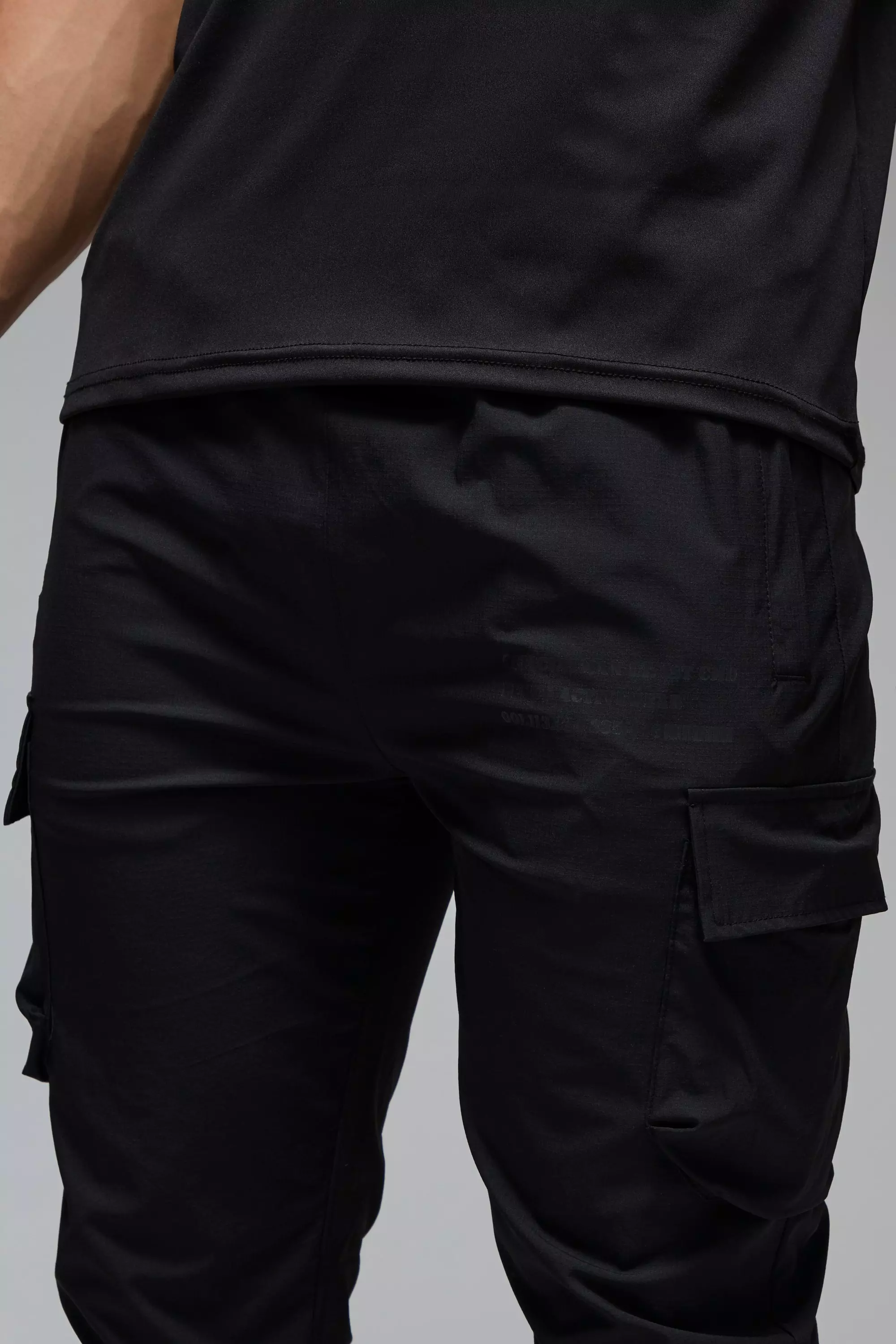 Jogging de sport cargo - MAN Active, Black autre image
