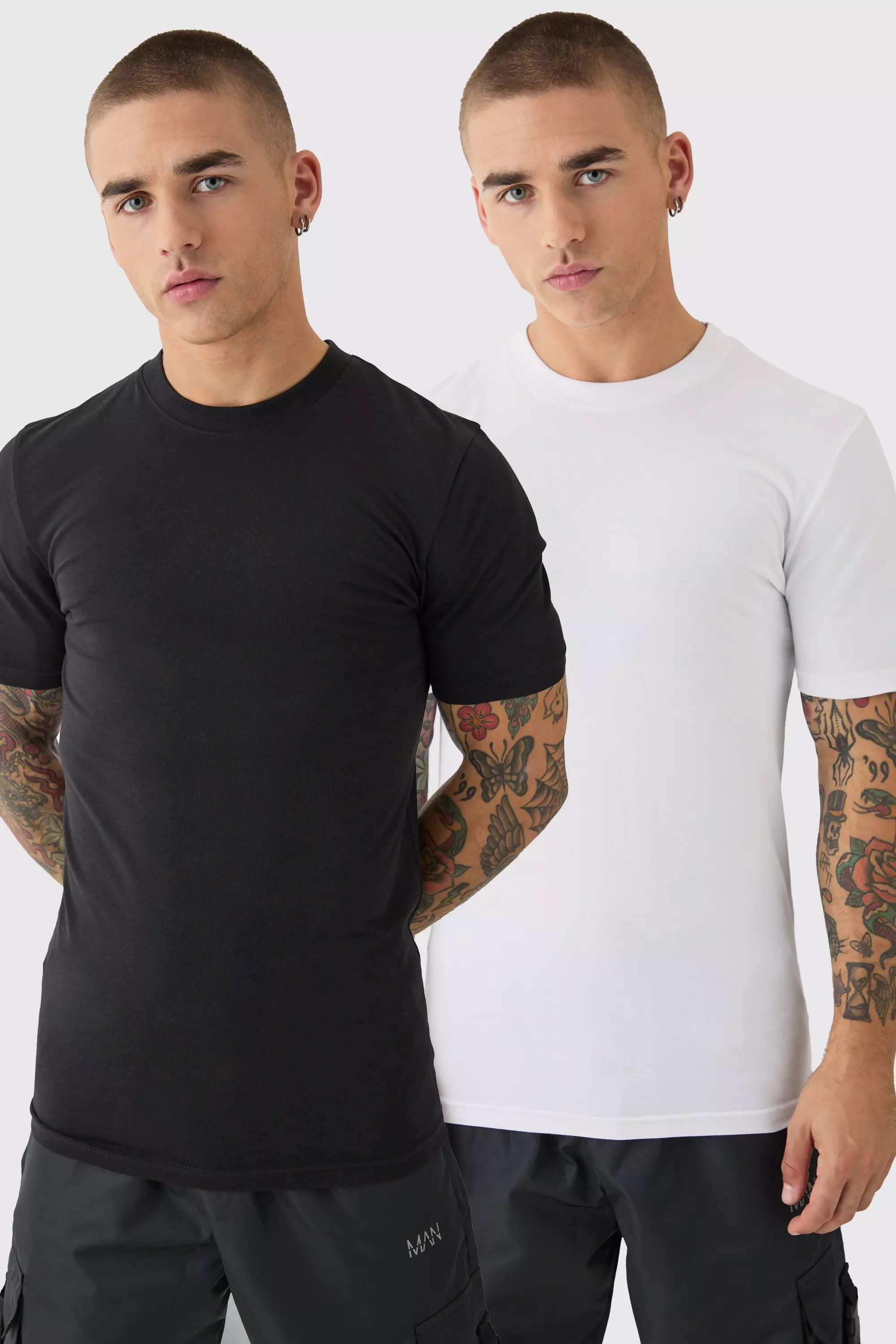 2 Pack Muscle Fit T-shirt Multi