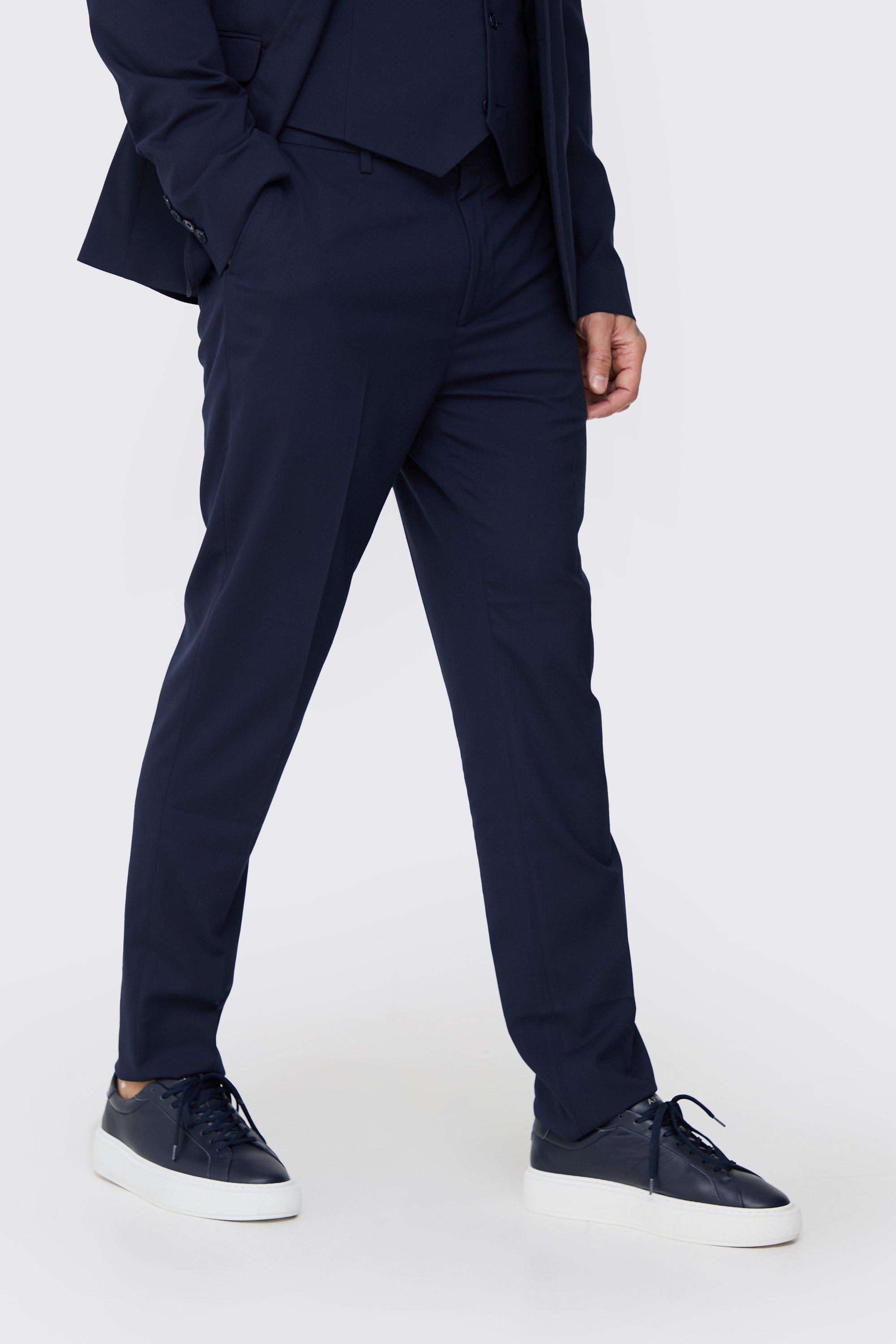 Navy Tall Marineblauwe Essential Slim Fit Pantalons