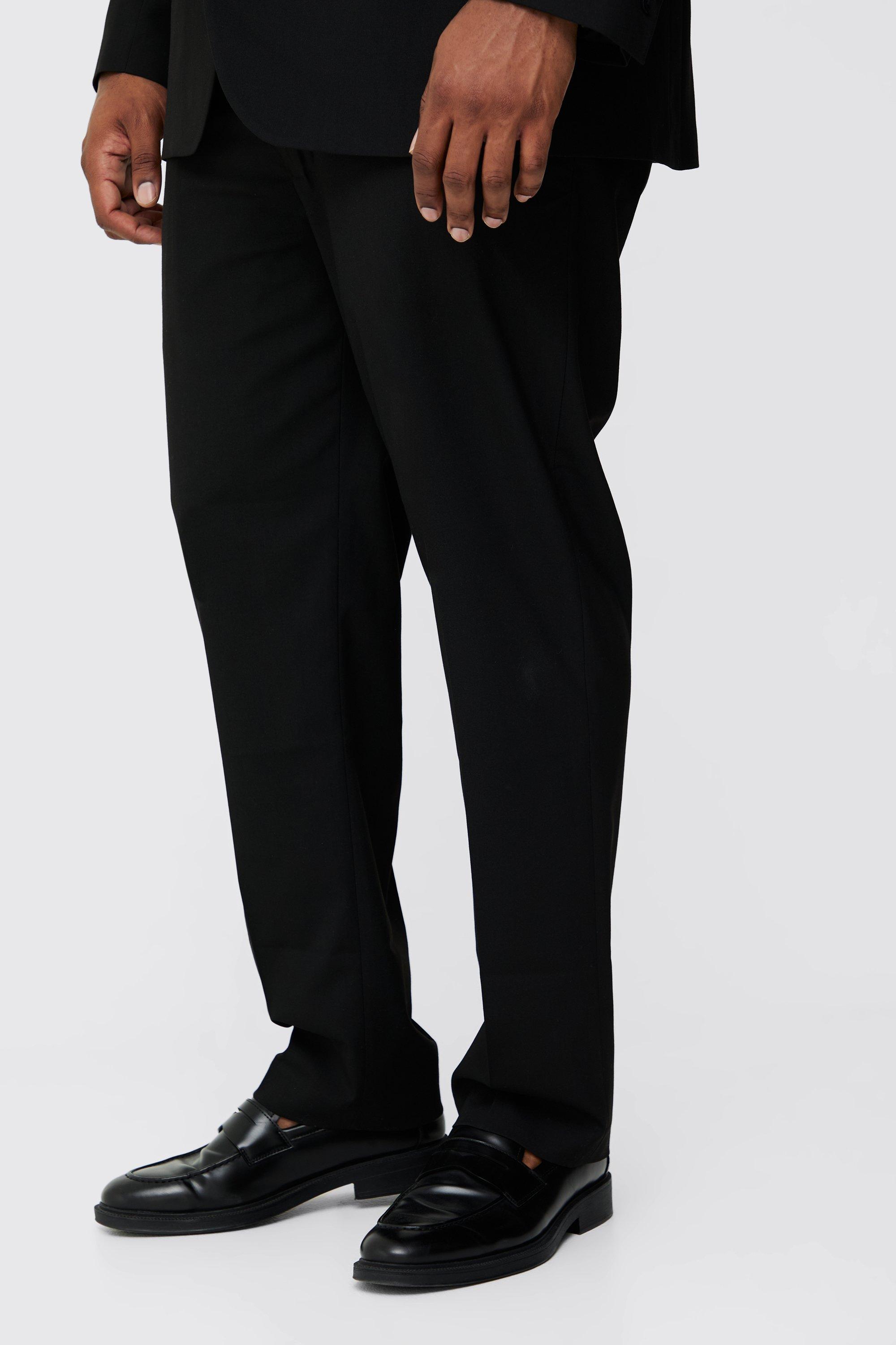 Plus Regular Fit Suit Trouser In Black