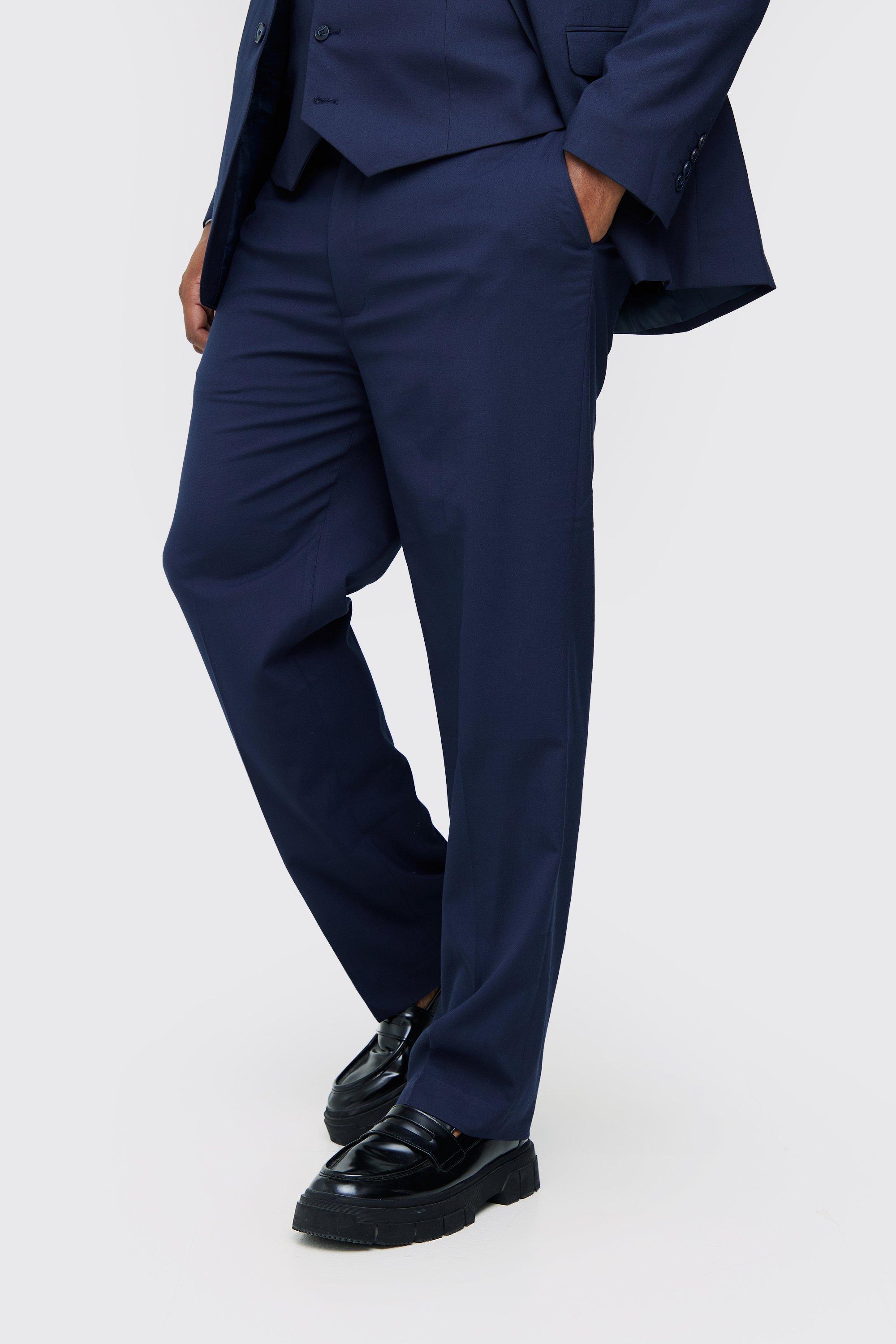 Plus dunkelblaue Essential Anzughose, Navy