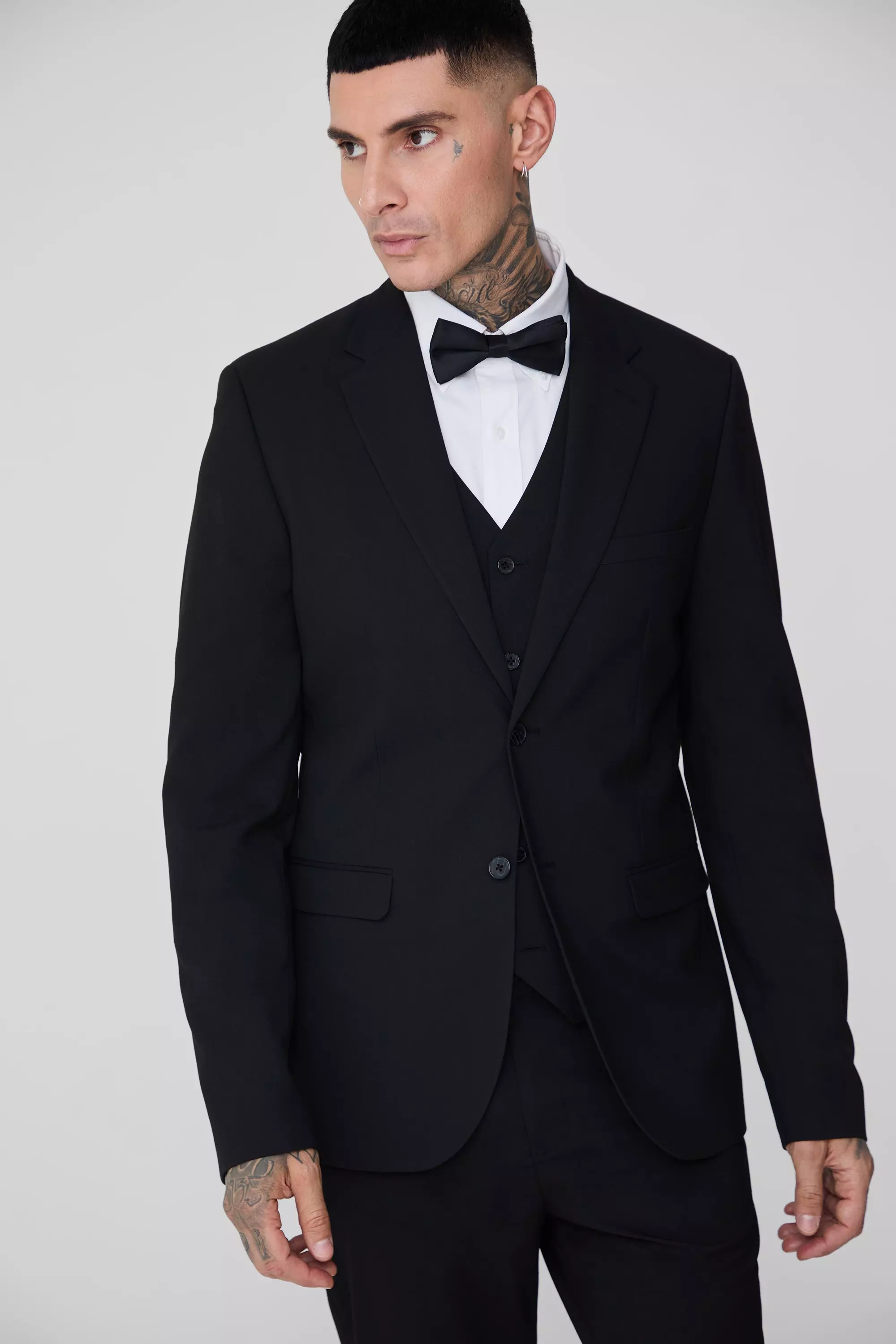Tall Essential Slim Fit Suit Jacket In Black alternative image