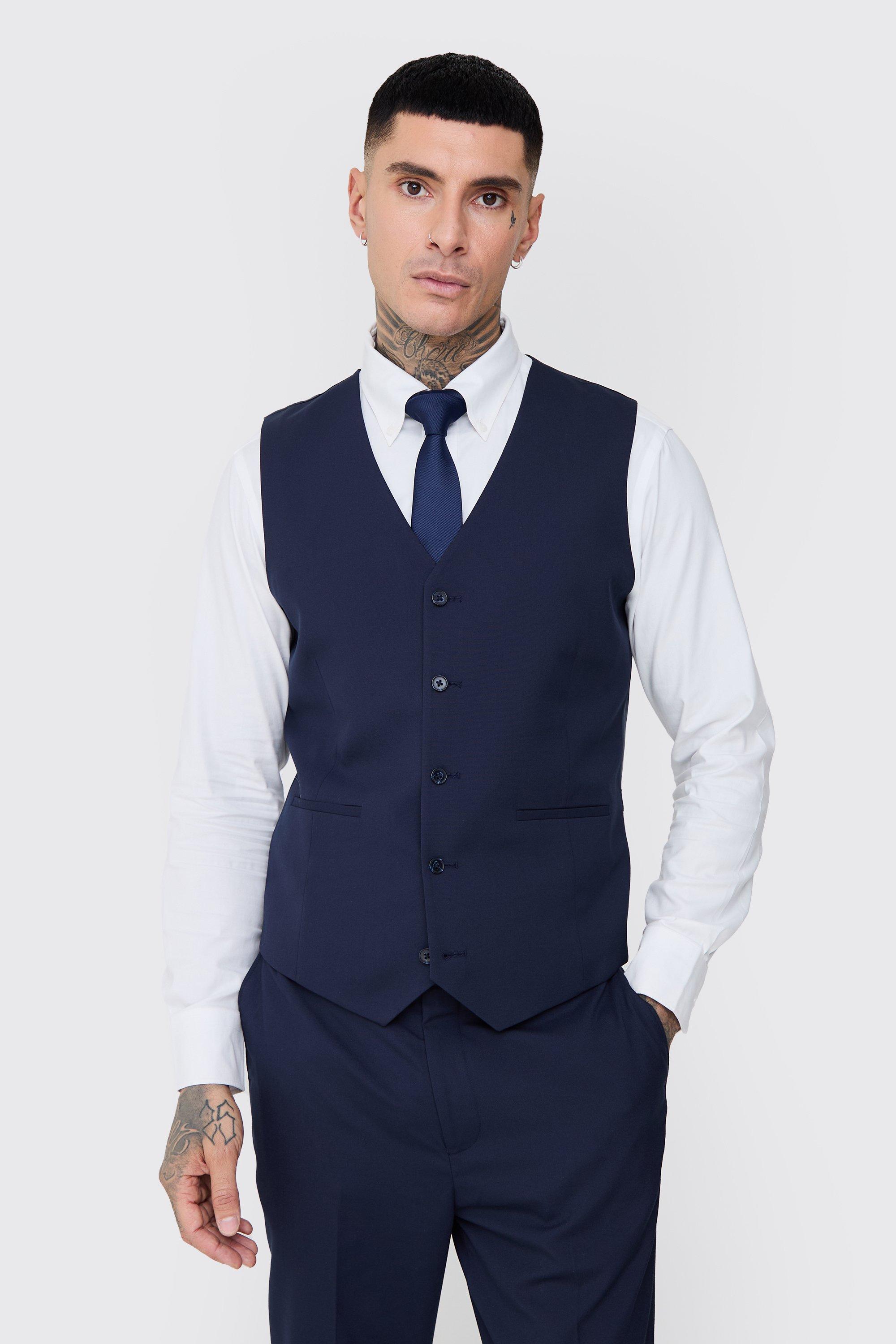 Tall dunkelblaue Essential Weste, Navy