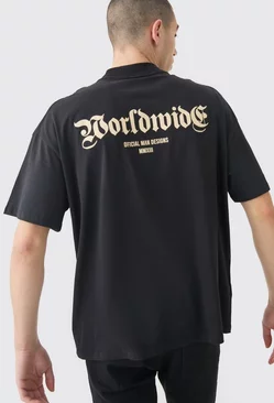 Oversized Worldwide T-shirt Black