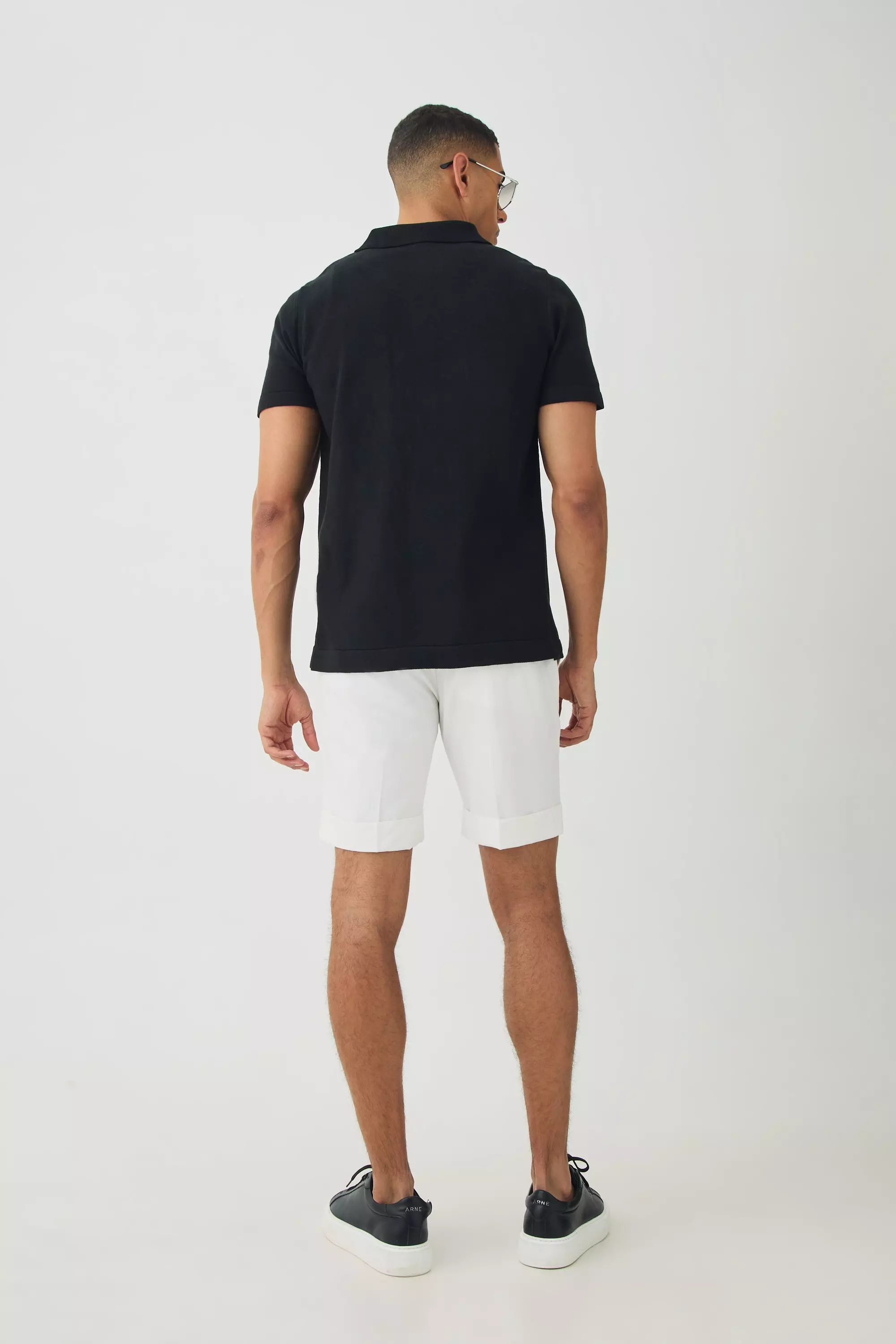Chemise oversize en maille à broderie, Black autre image