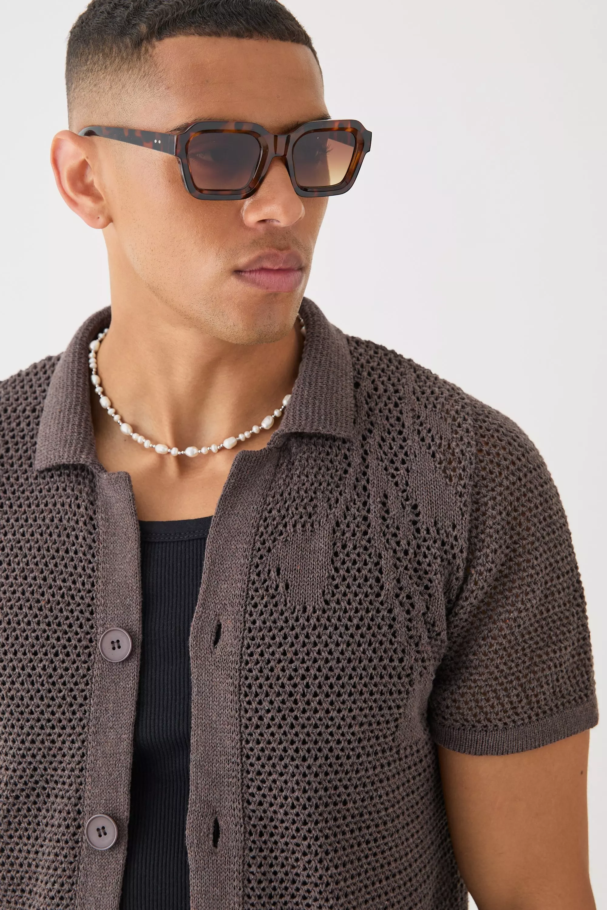Chemise en maille à manches courtes, Chocolate autre image