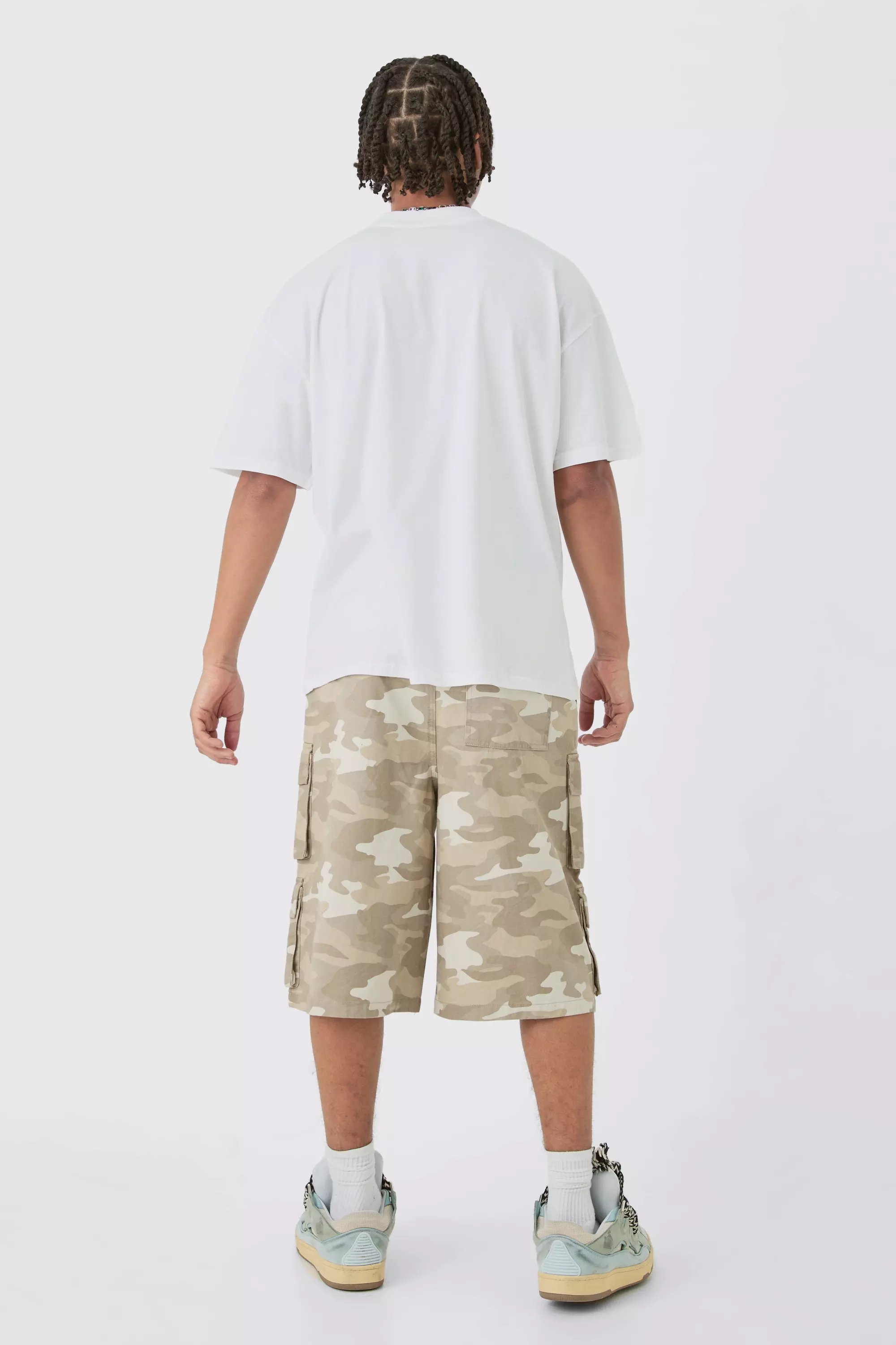 Oversize T-Shirt mit Totenkopf-Print, White alternatives Bild