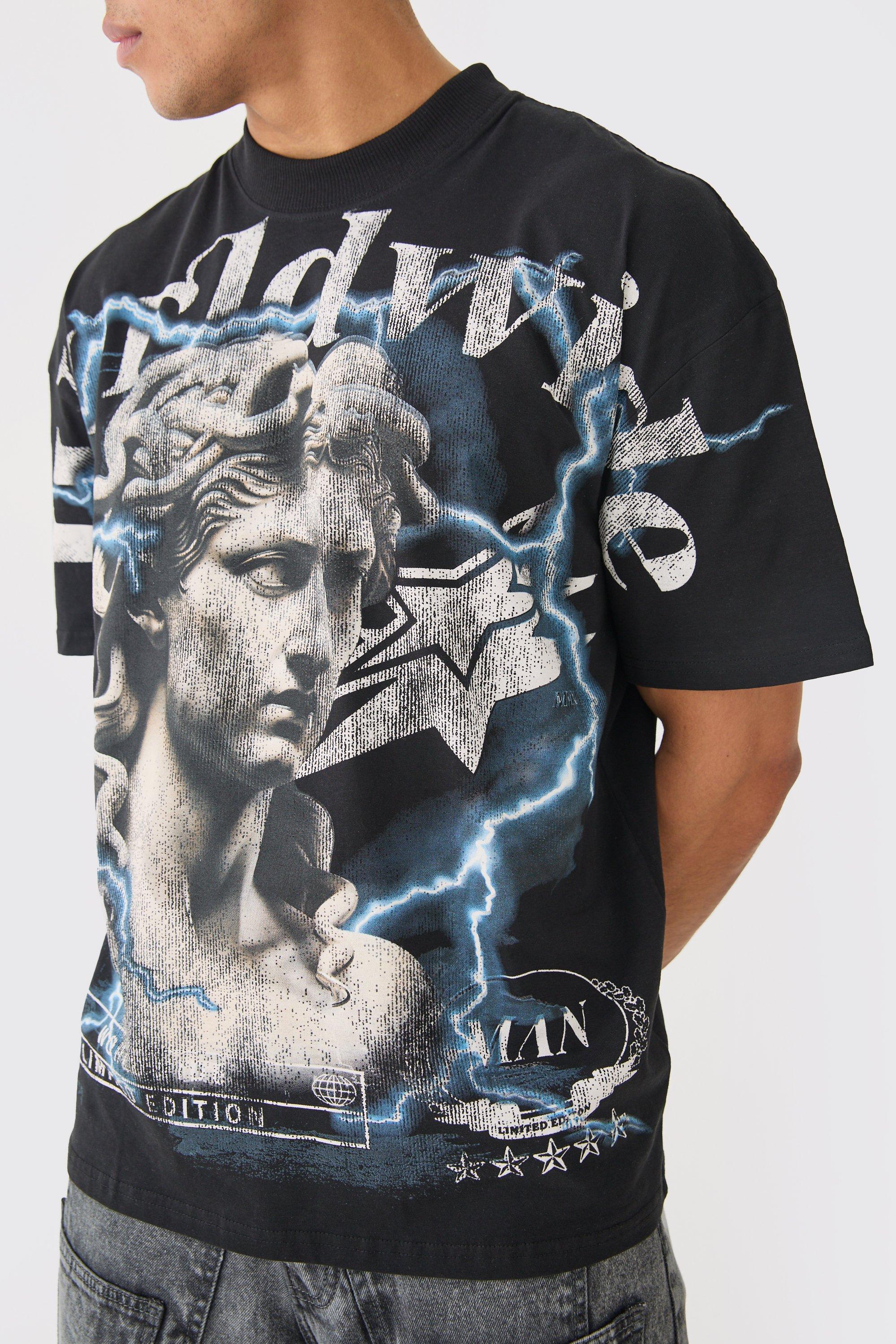 Oversized Renaissance Over Seams T-shirt | boohooMAN USA