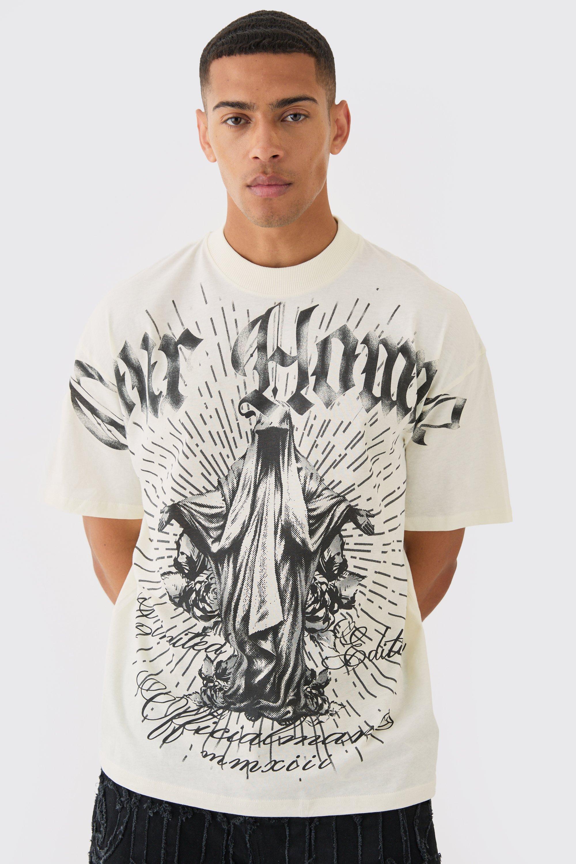 Oversized Pour Homme Graphic T-shirt | boohooMAN USA