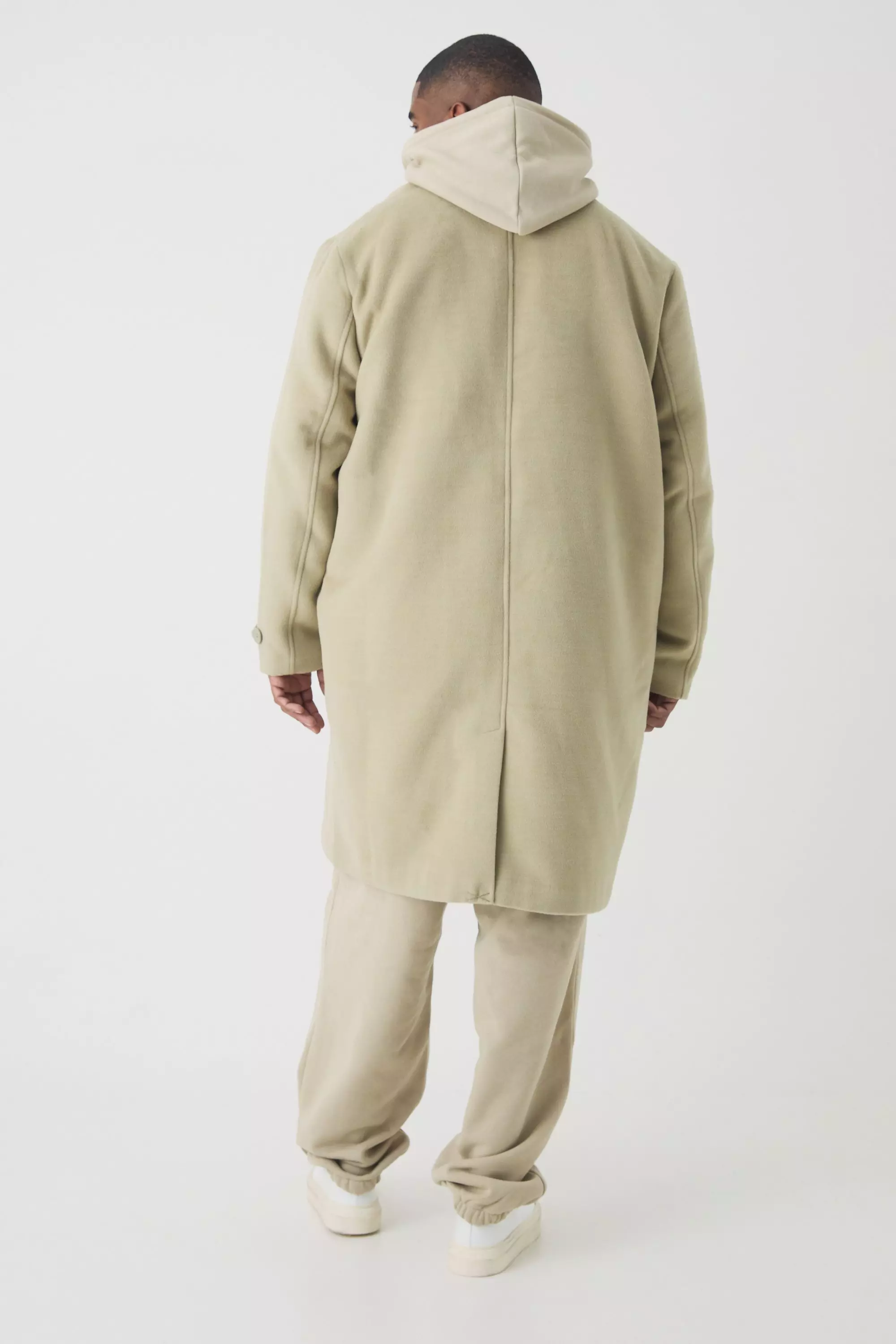 Grande taille - Manteau droit en sauge, Sage autre image