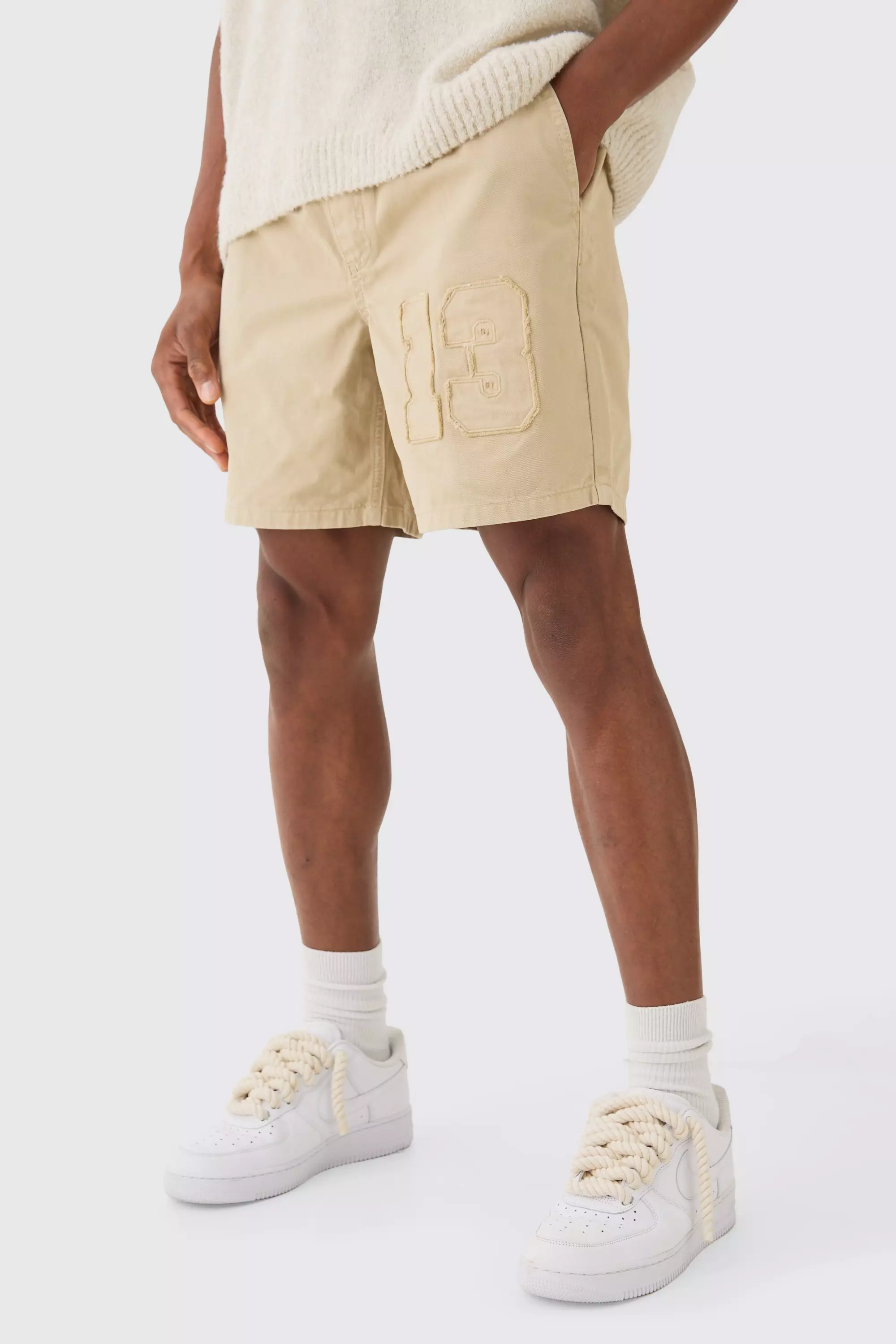 Stone Korte Baggy Shorts Met Elastische Taille alternatieve afbeelding