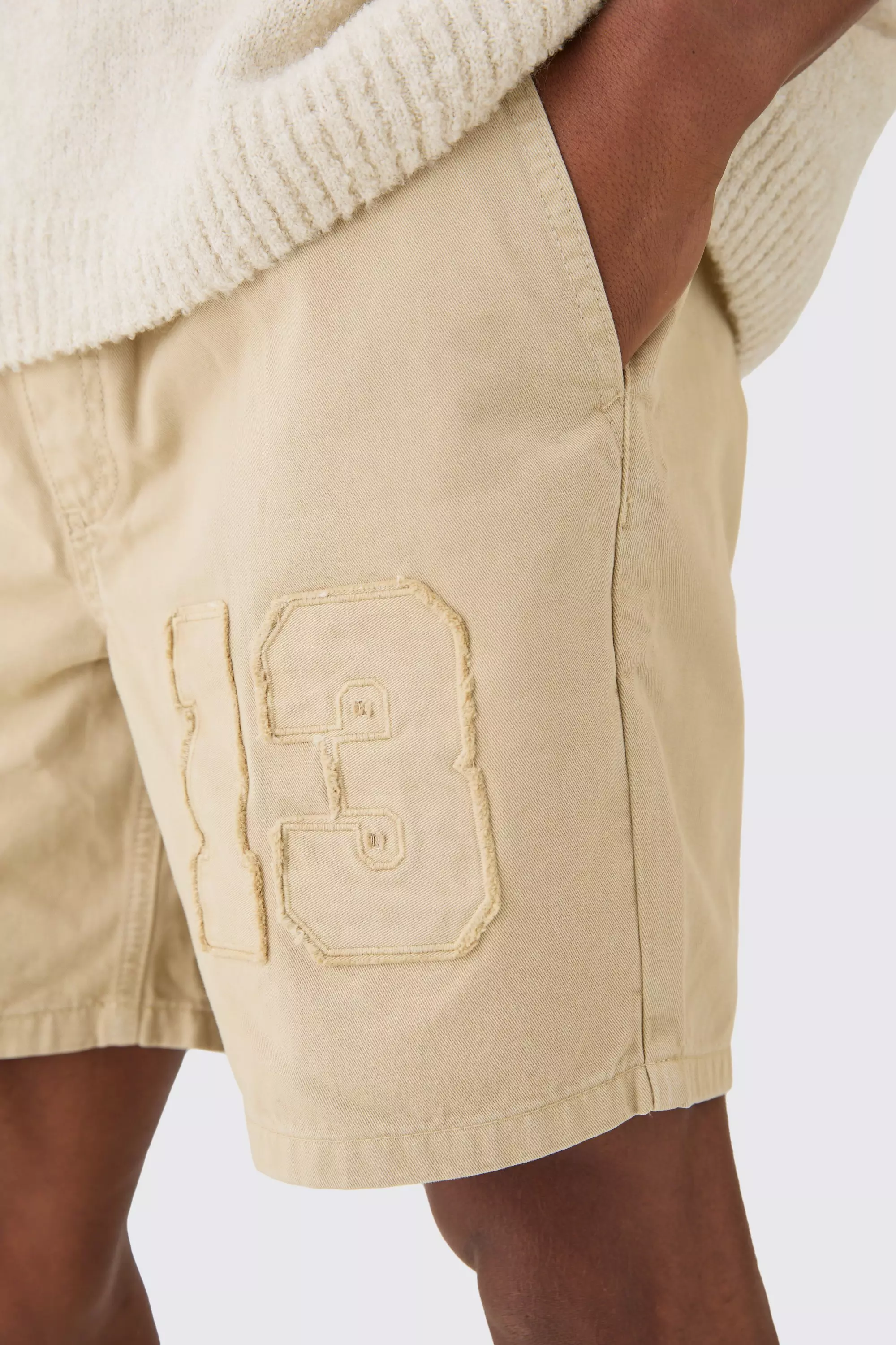 Stone Korte Baggy Shorts Met Elastische Taille alternatieve afbeelding