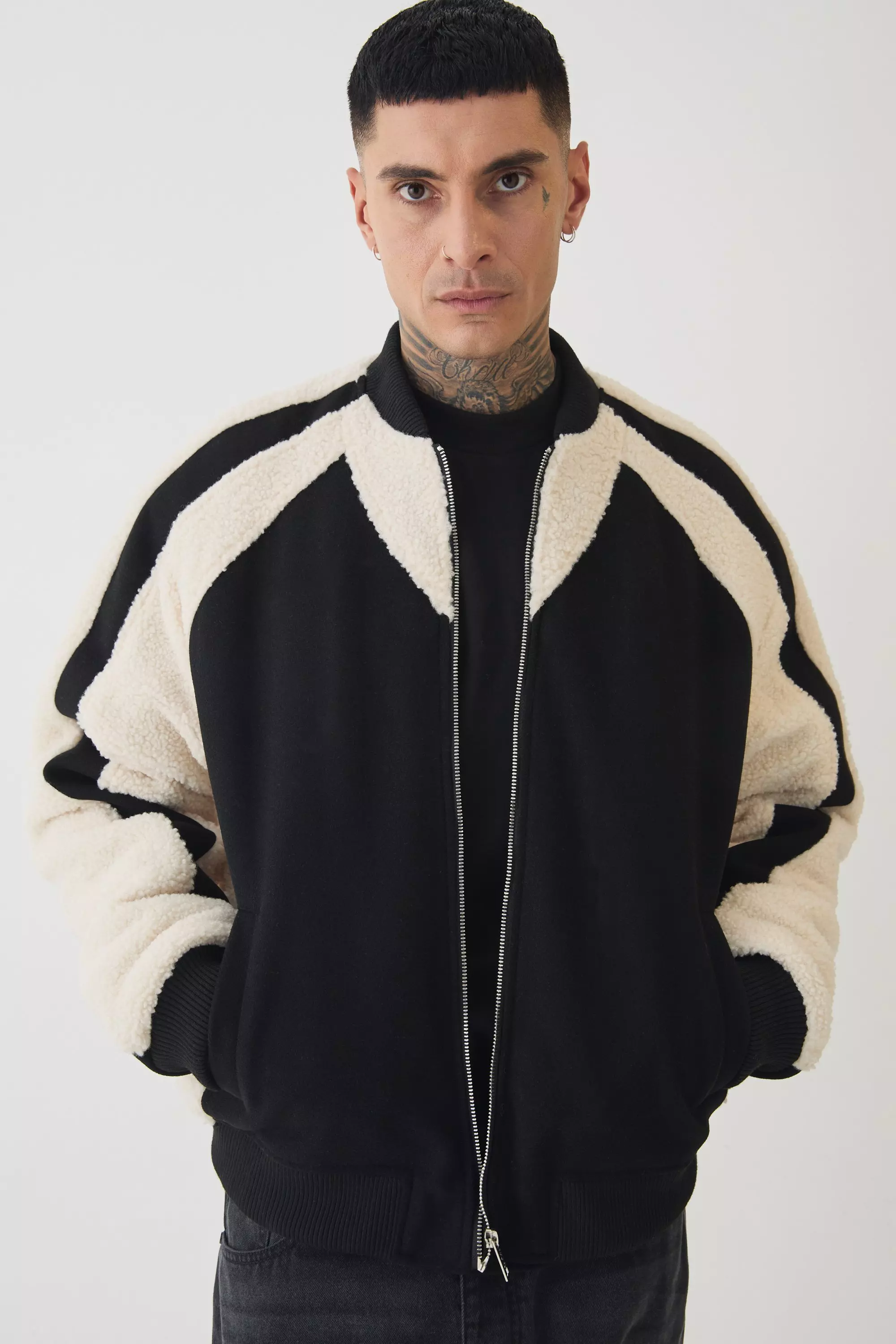 Italian melton bomber jacket online