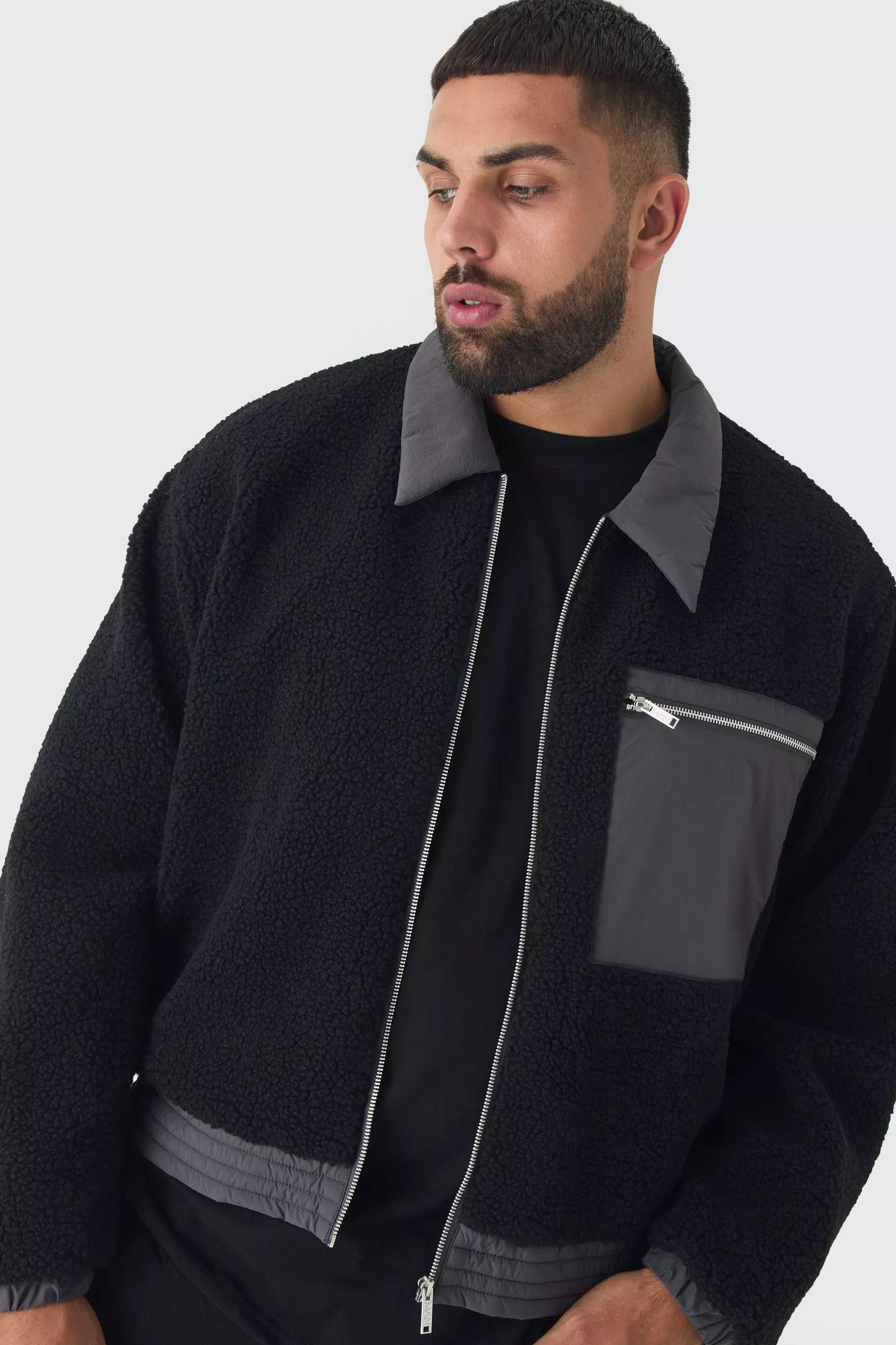 Collared bomber hotsell