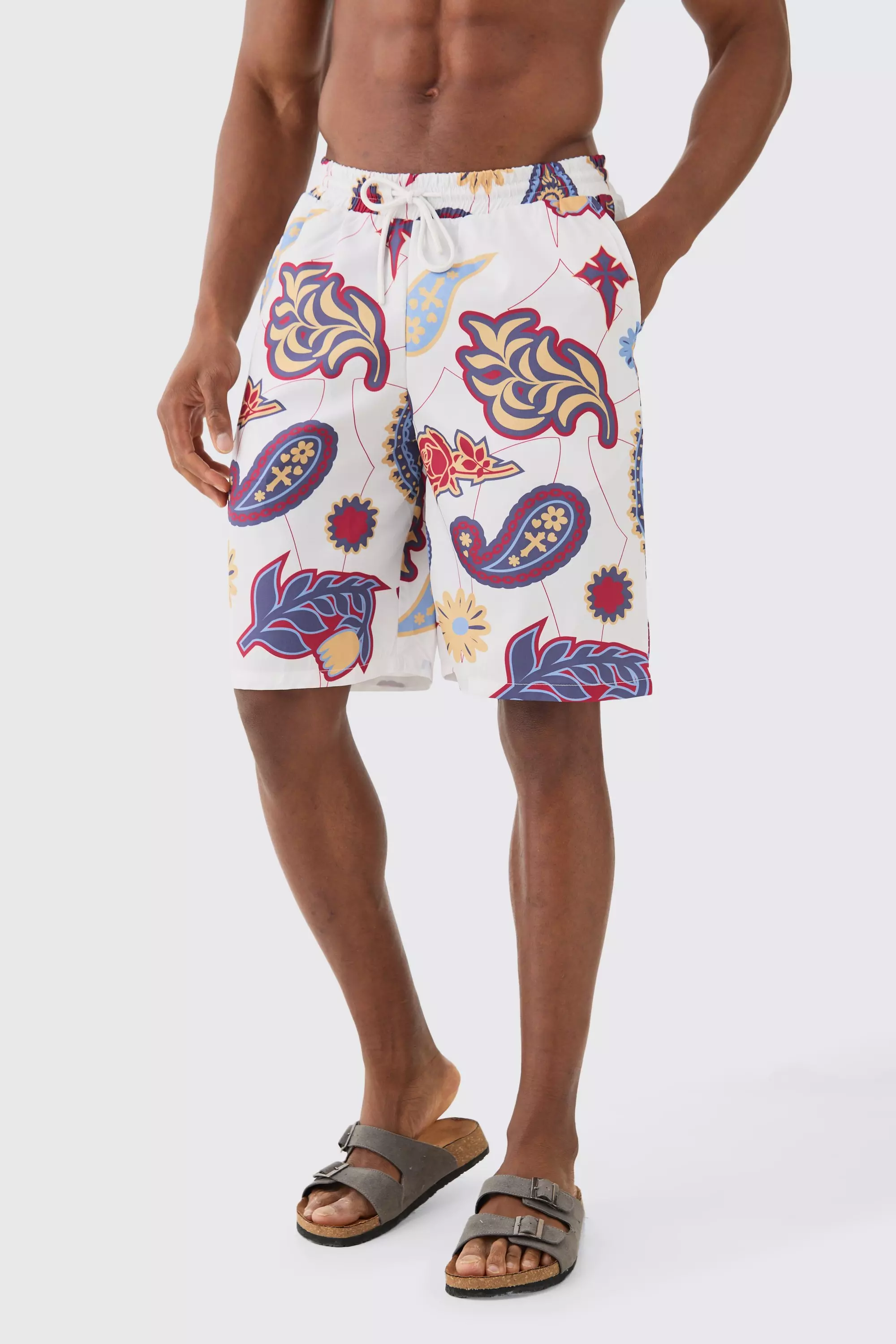 Paisley Ripstop Board Swim Short Multi