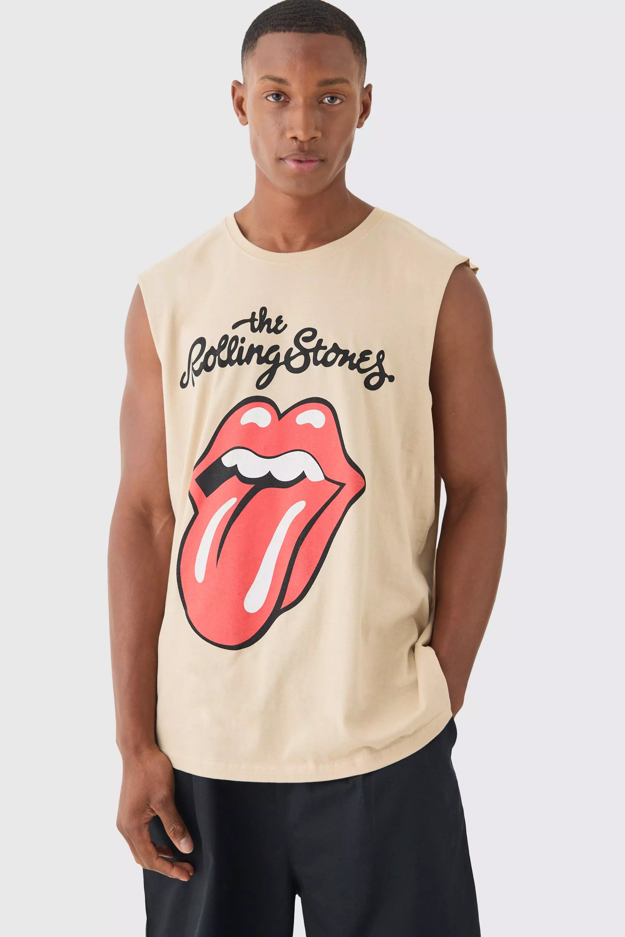 Oversized Rolling Stones License Tank Sand