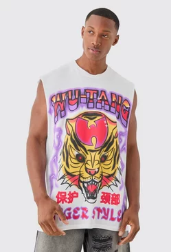 Oversized Large Scale Wu Tang License Tank White