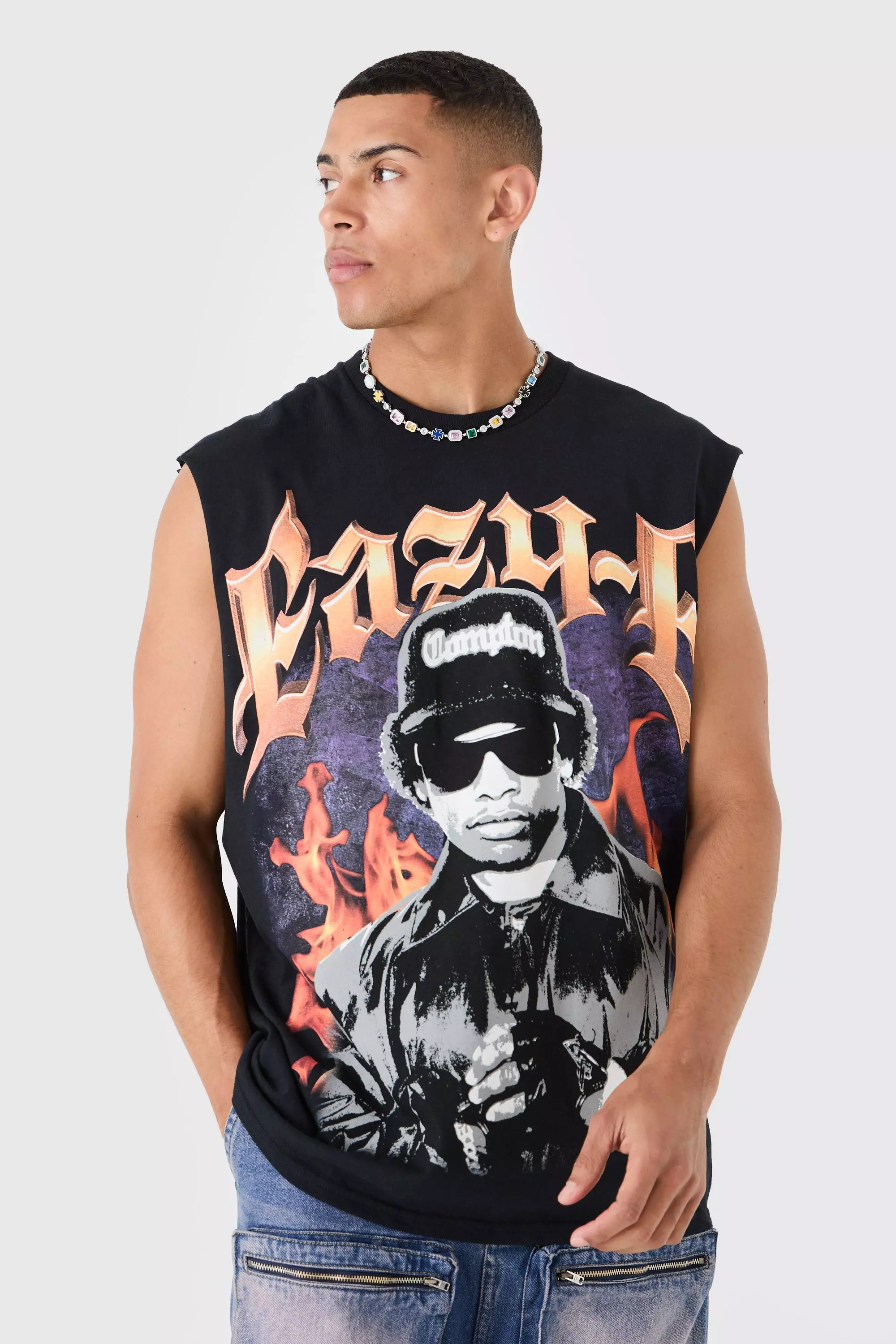 Oversized Large Scale Eazy-E License Tank Black