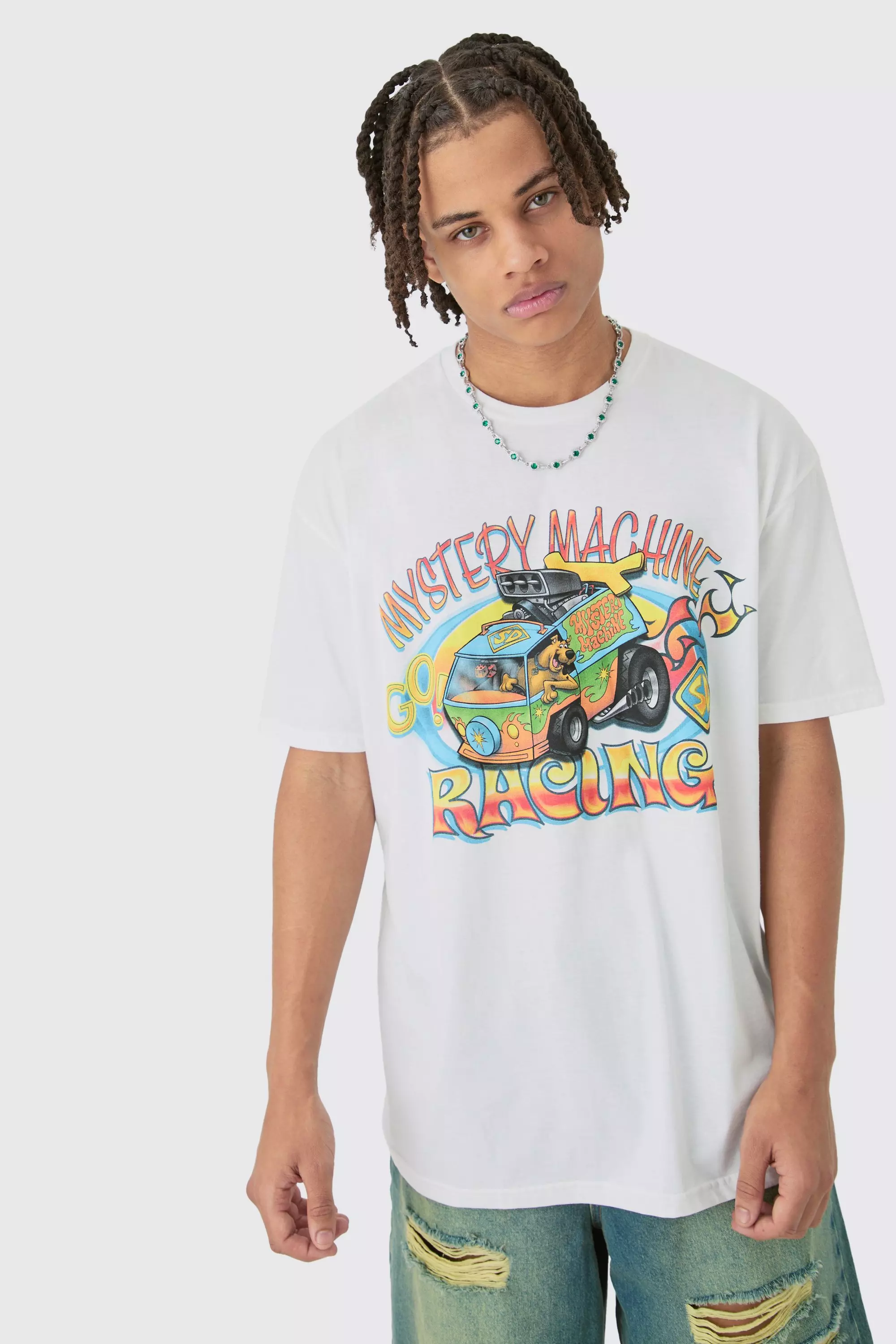 Oversized Scooby Doo License T-shirt White