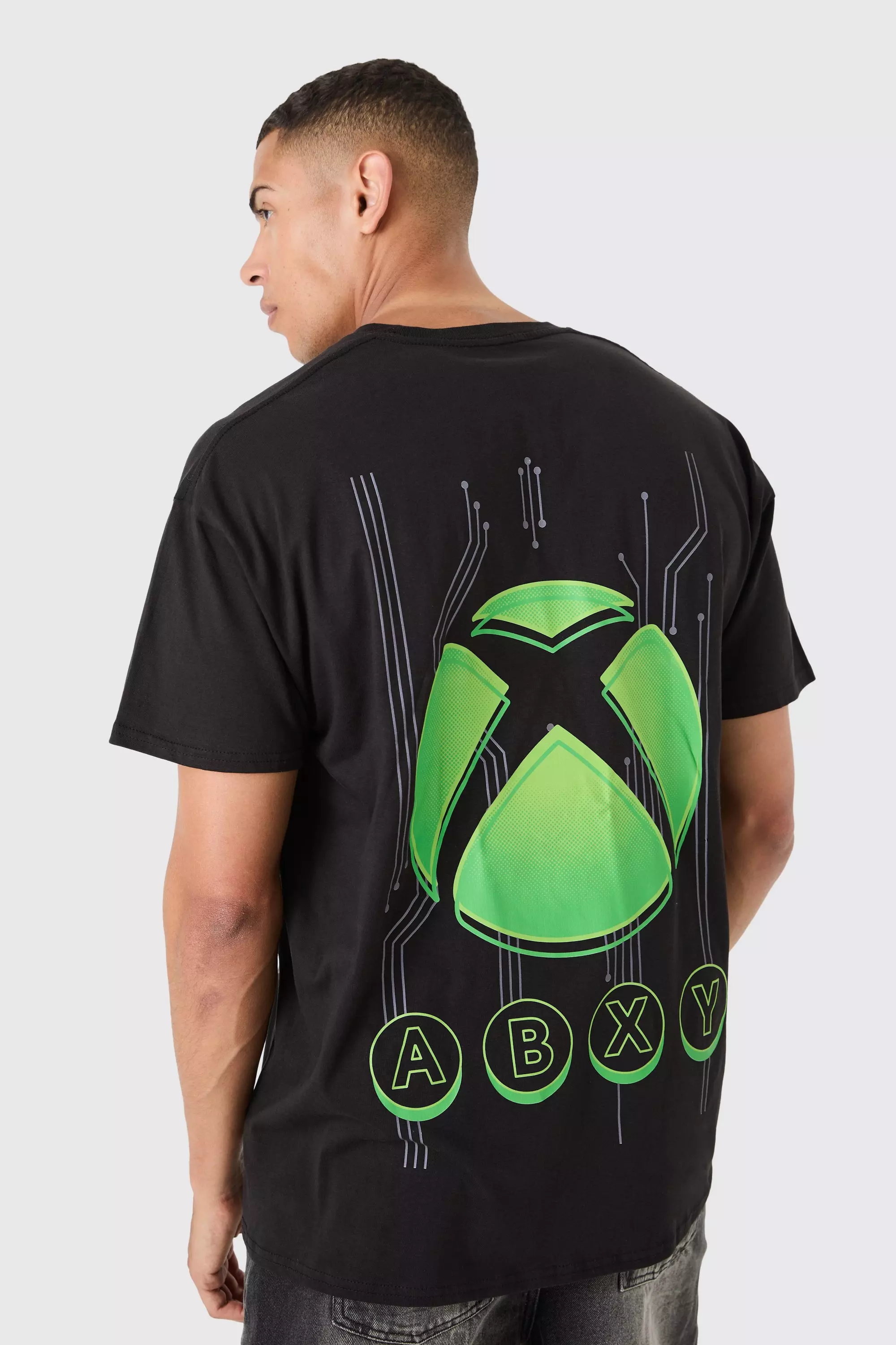 Black Oversized Xbox Logo License T-shirt alternative image