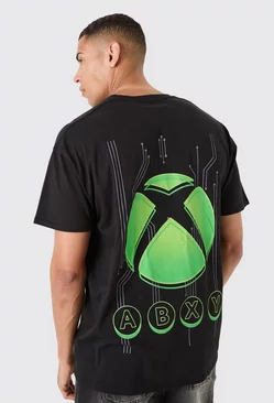 Oversized Xbox Logo License T-shirt Black