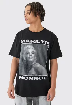 Oversized Marilyn Monroe License T-shirt Black
