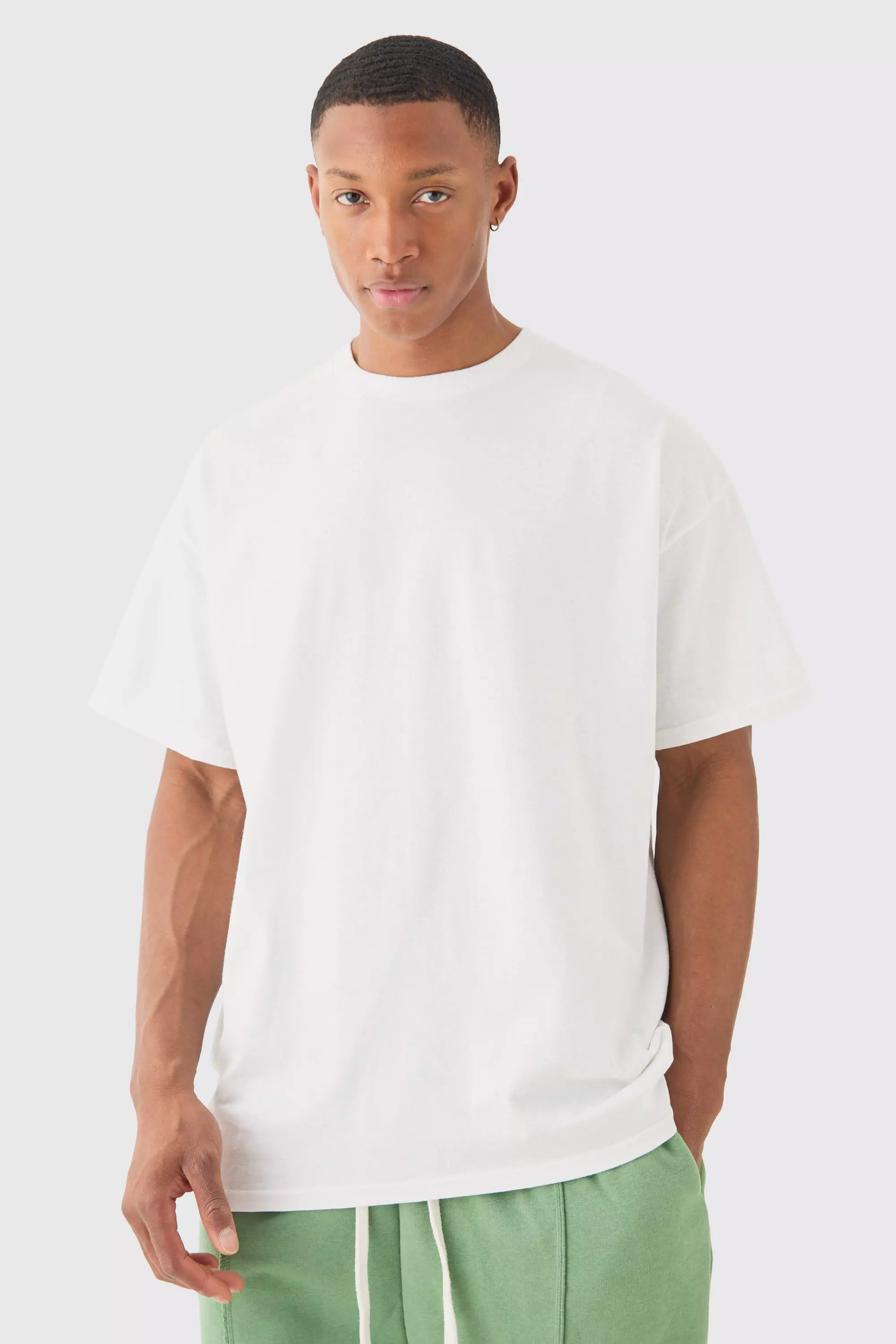 White Oversized Sriracha Sauce License T-shirt alternative image