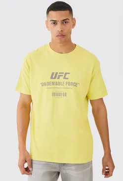 Oversized Ufc License T-shirt Yellow