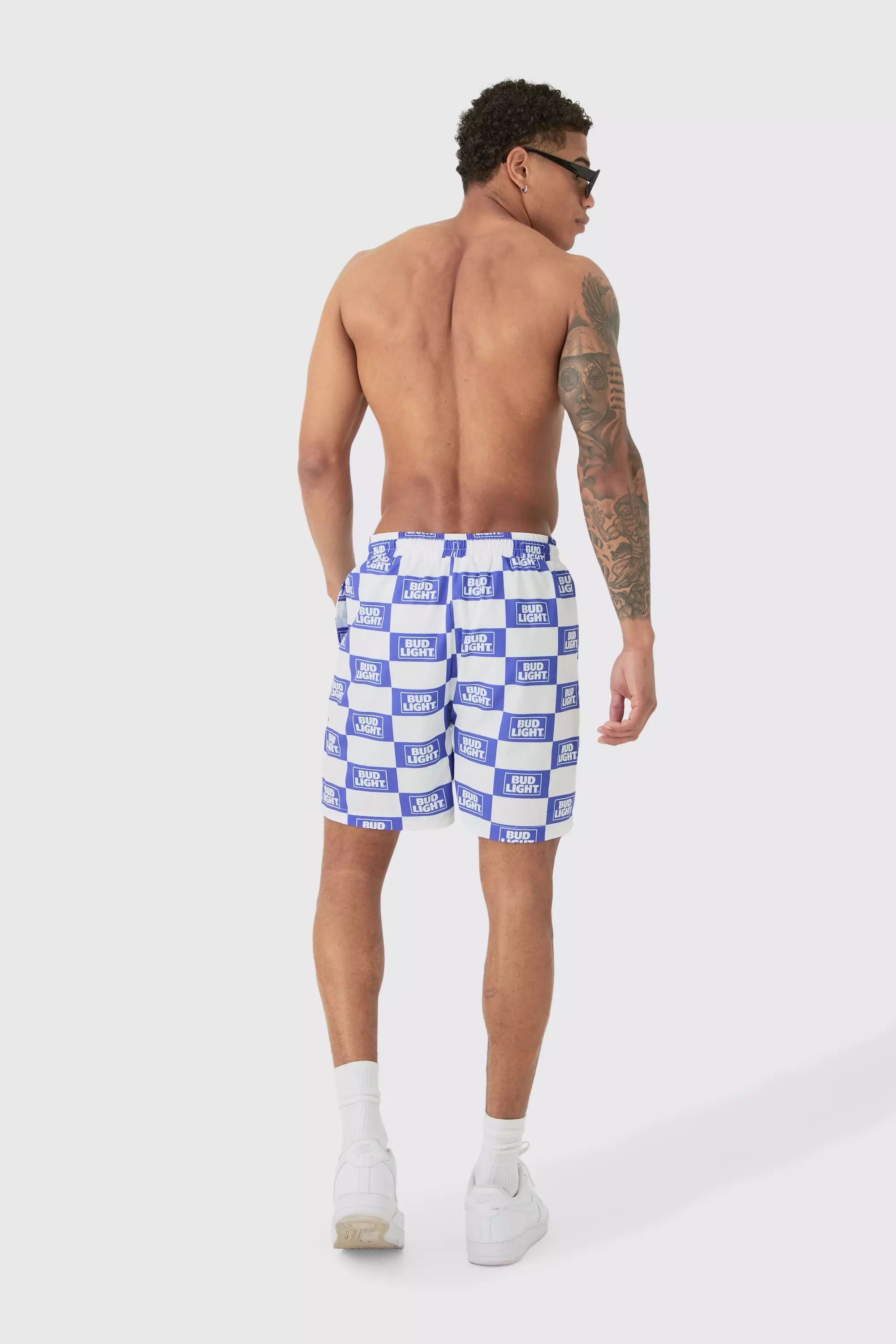 Mid Length Bud Light Swim Short