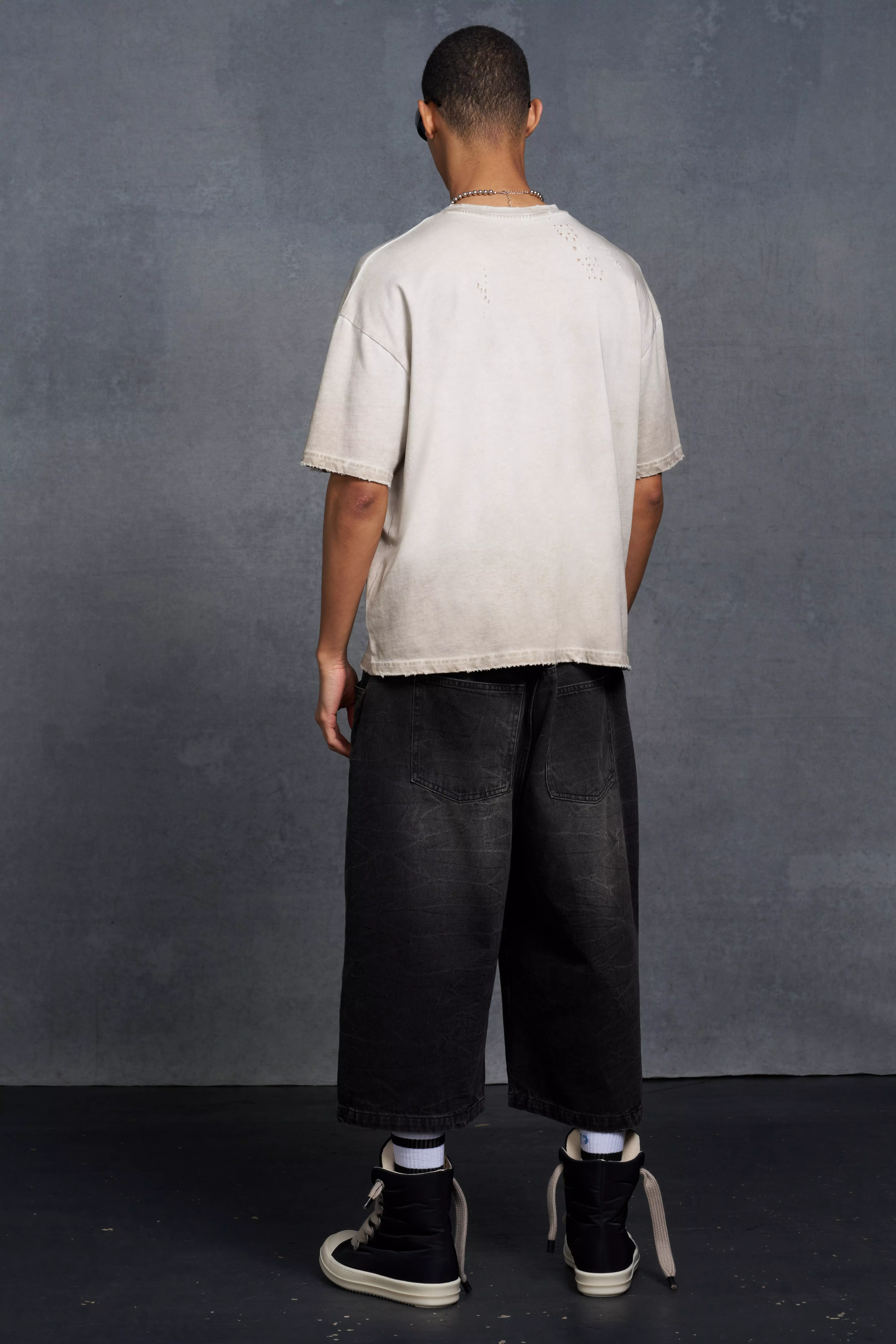 P-Star Oversized Boxy T-Shirt with Ski Print | boohooMAN USA
