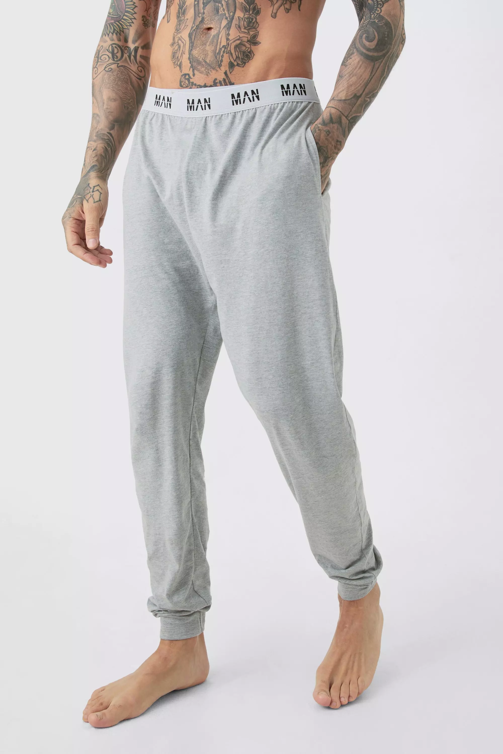 Tall Man Loungewear Joggers In Grey Marl Grey marl