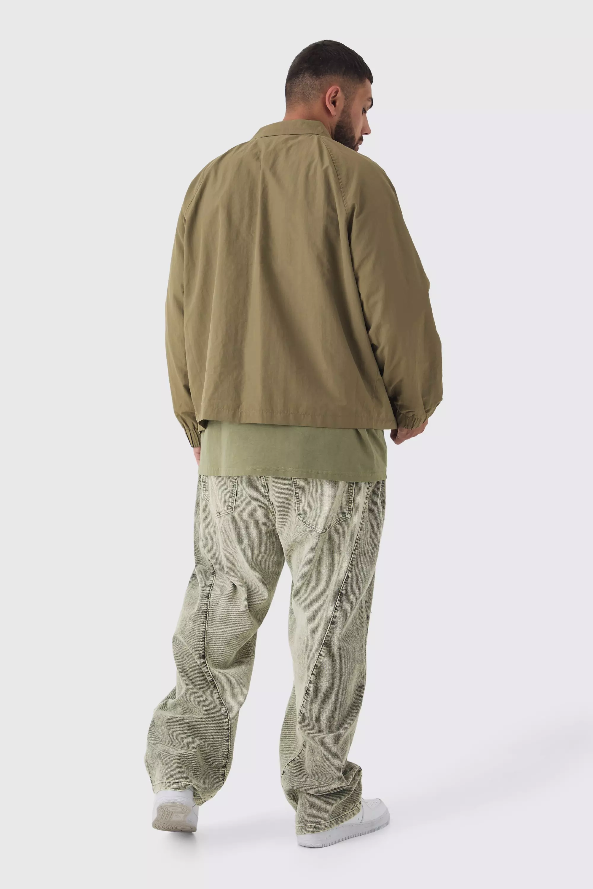Grande taille - Veste de sport légère zippée, Khaki autre image