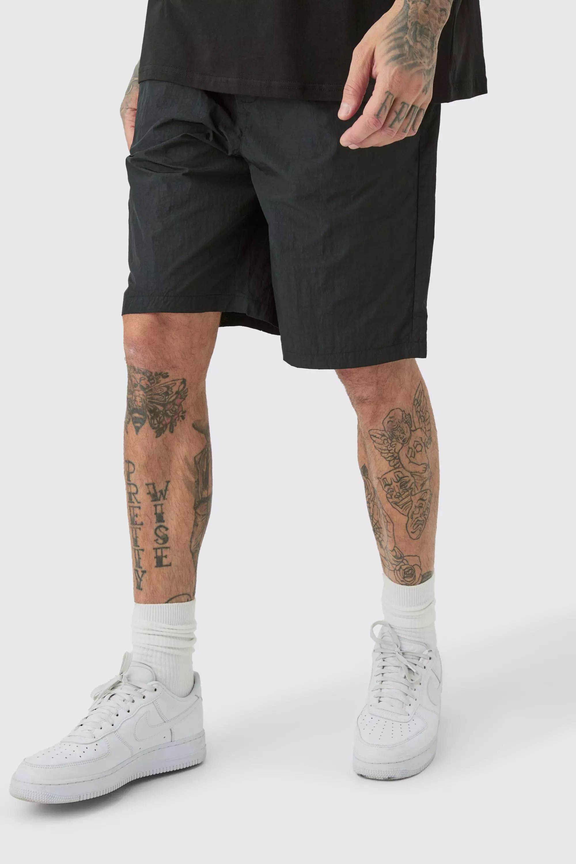 Tall Drawcord Comfort Fit Shorts Black