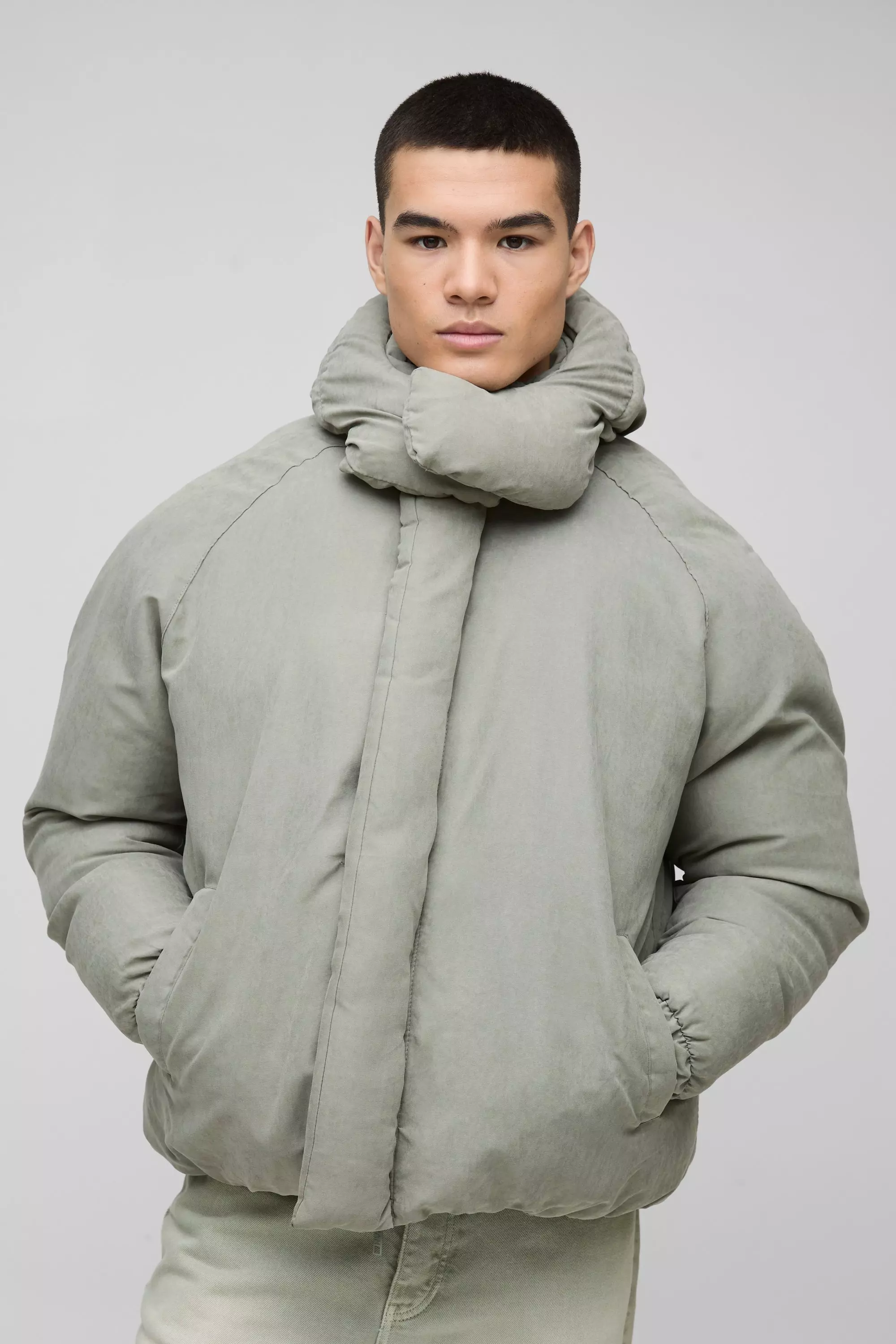 Stone Man Extreem Dikke Gewatteerde Jas Met Capuchon alternatieve afbeelding