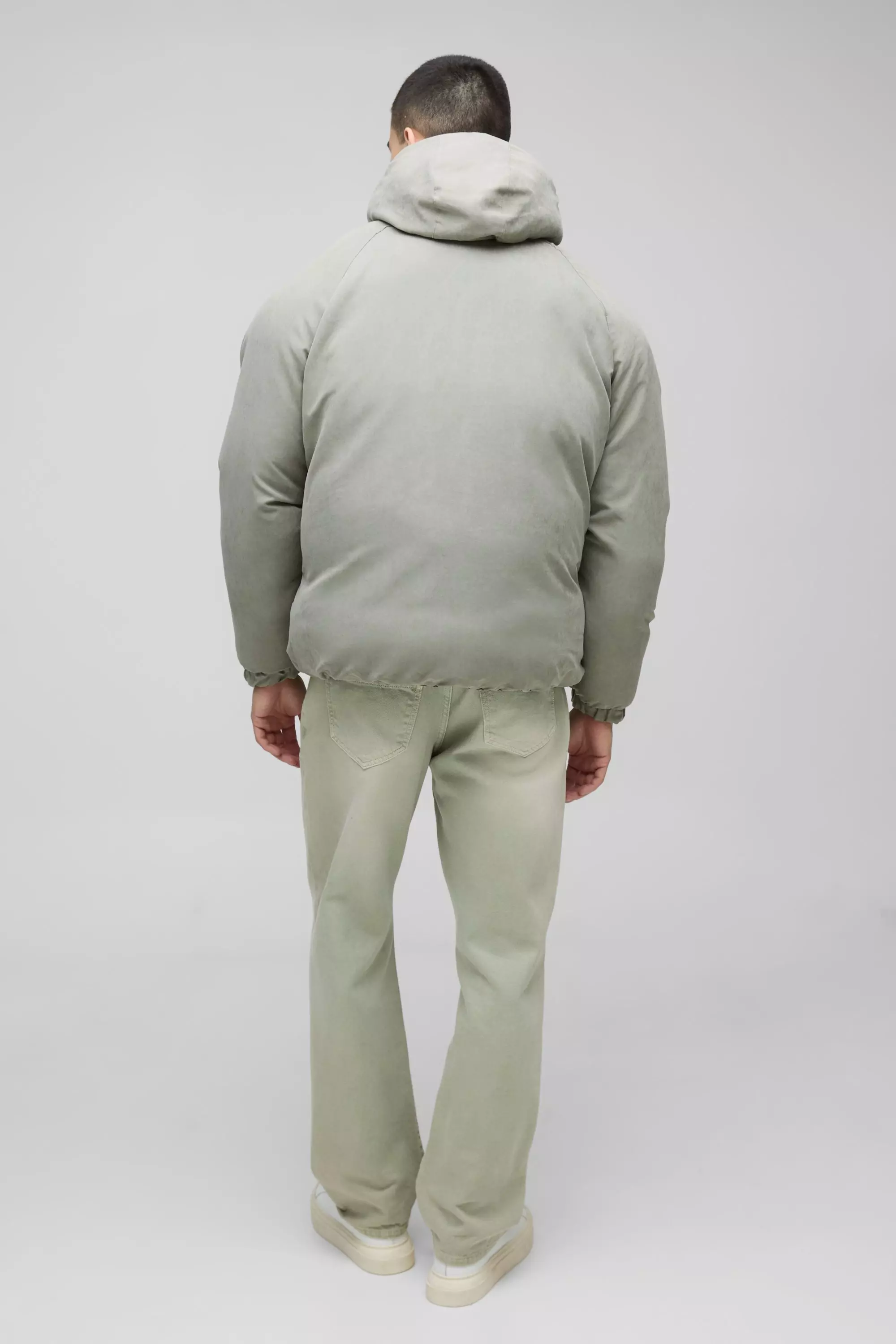 Stone Man Extreem Dikke Gewatteerde Jas Met Capuchon alternatieve afbeelding