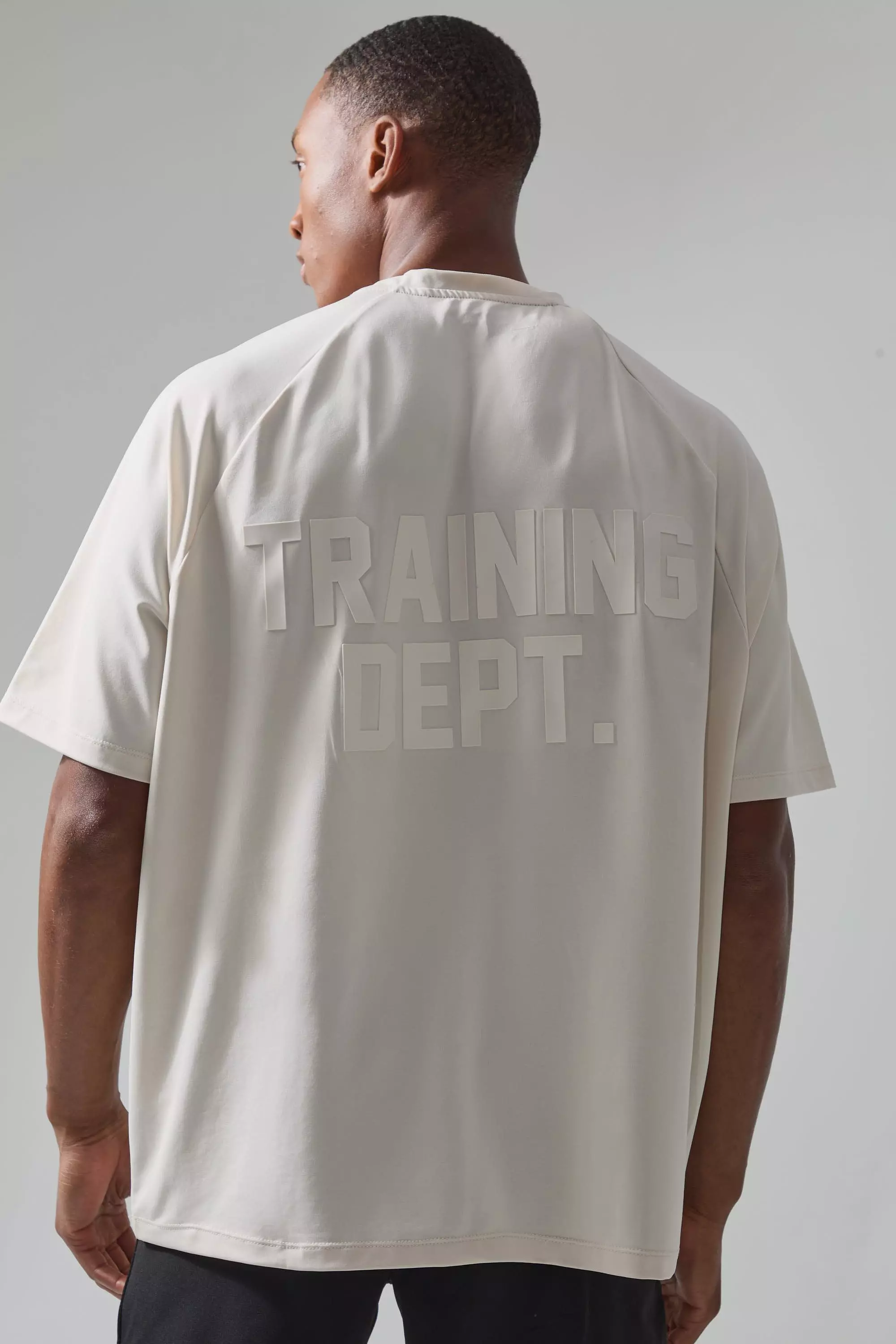 Active Training Dept Raglan Oversized T-shirt Ecru