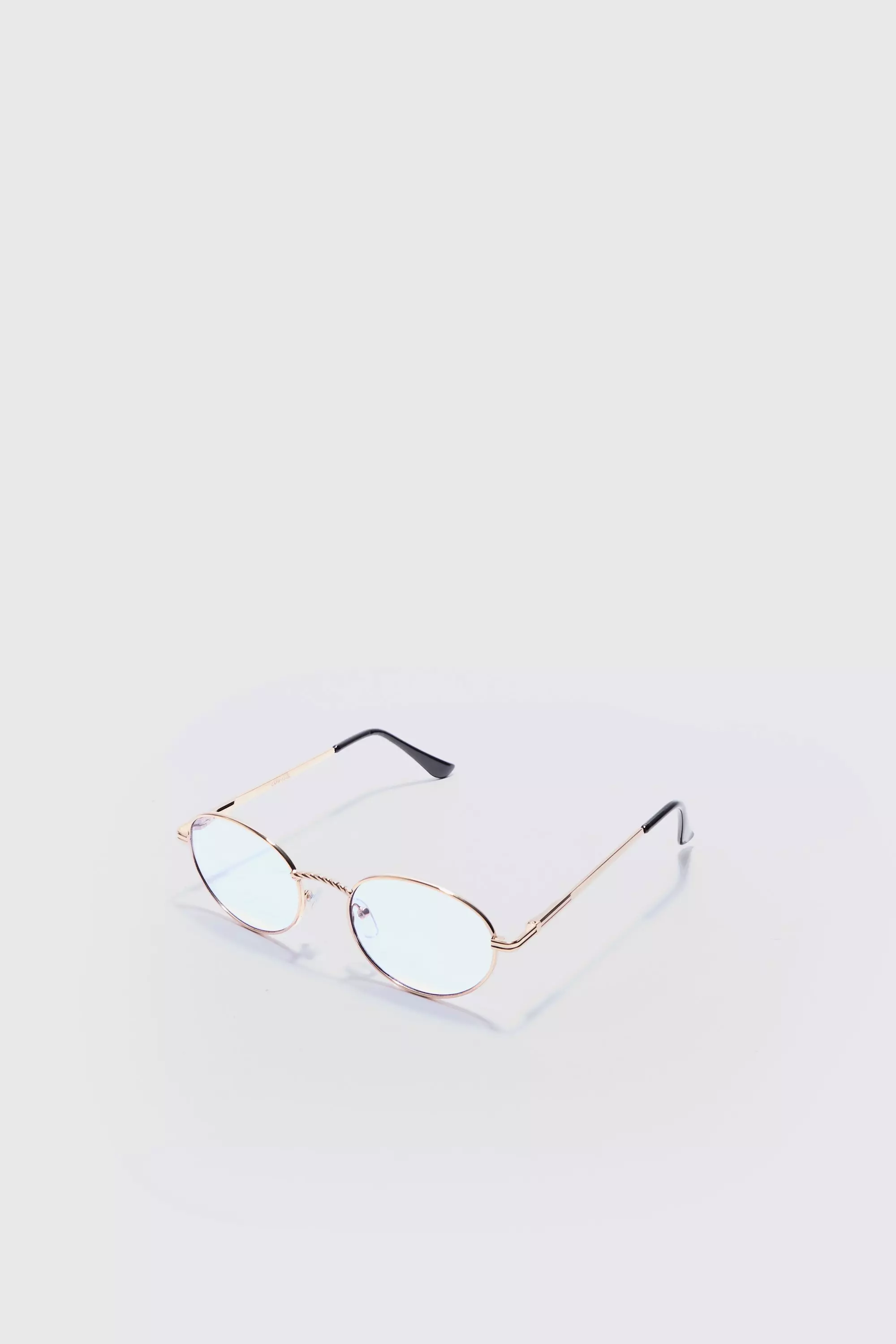 Oval Metal Frame Sunglasses In Lilac Lilac