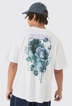 Oversized Limited Edition Floral T-shirt White
