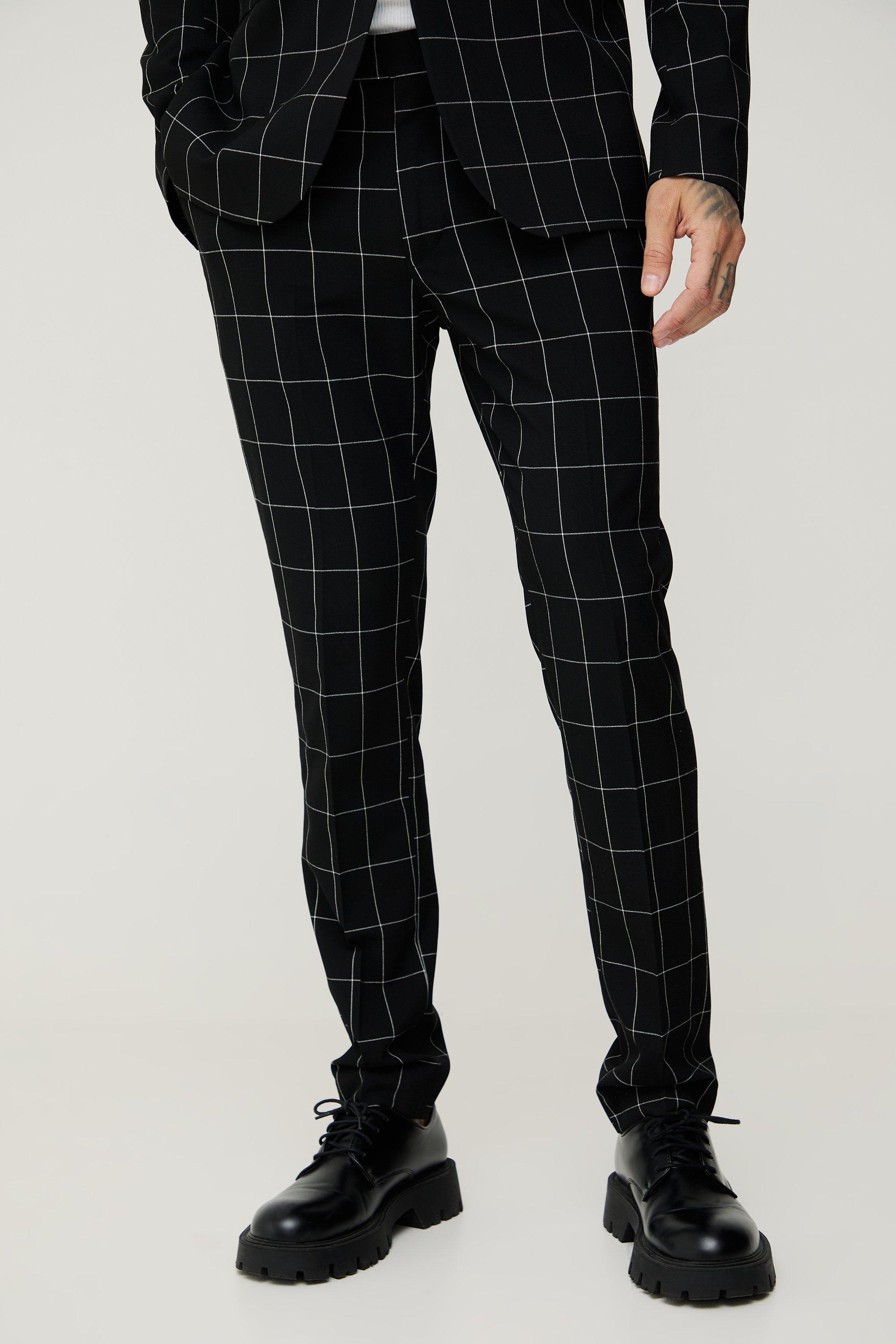 Tall - Pantalon skinny à carreaux, Black