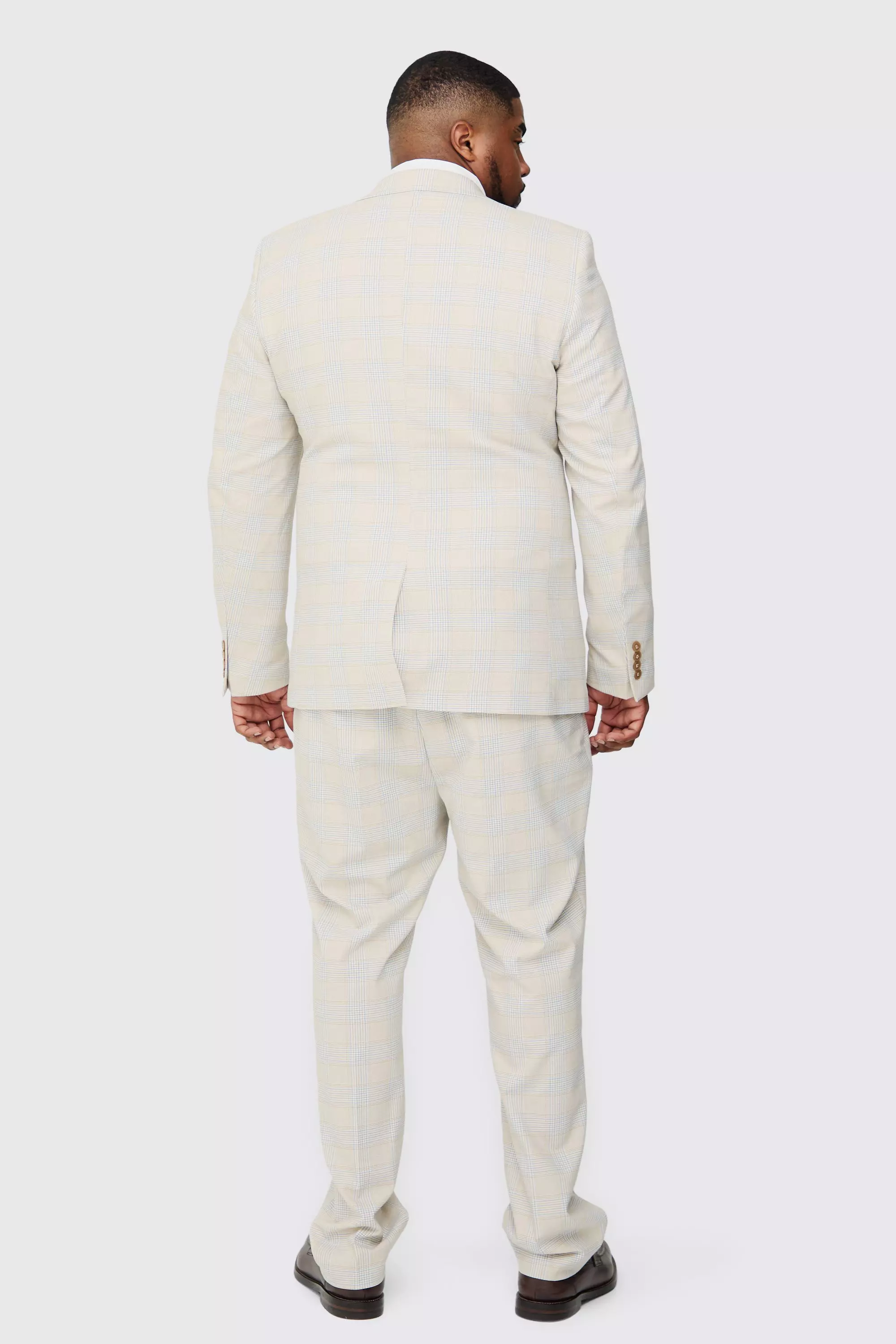 Stone Plus PlaidSkinny Fit Pants alternative image