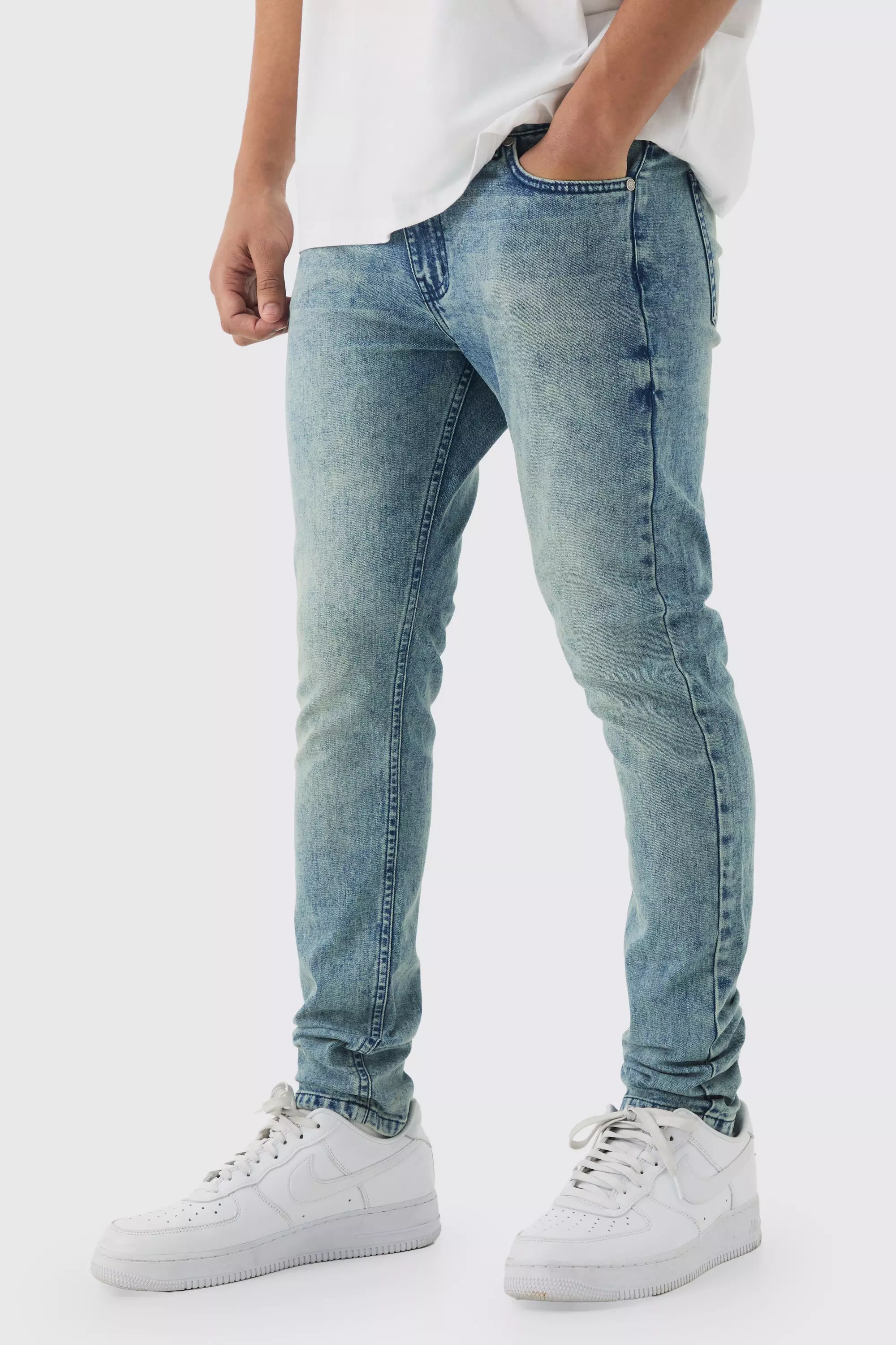 Blue Skinny Stretch Jeans