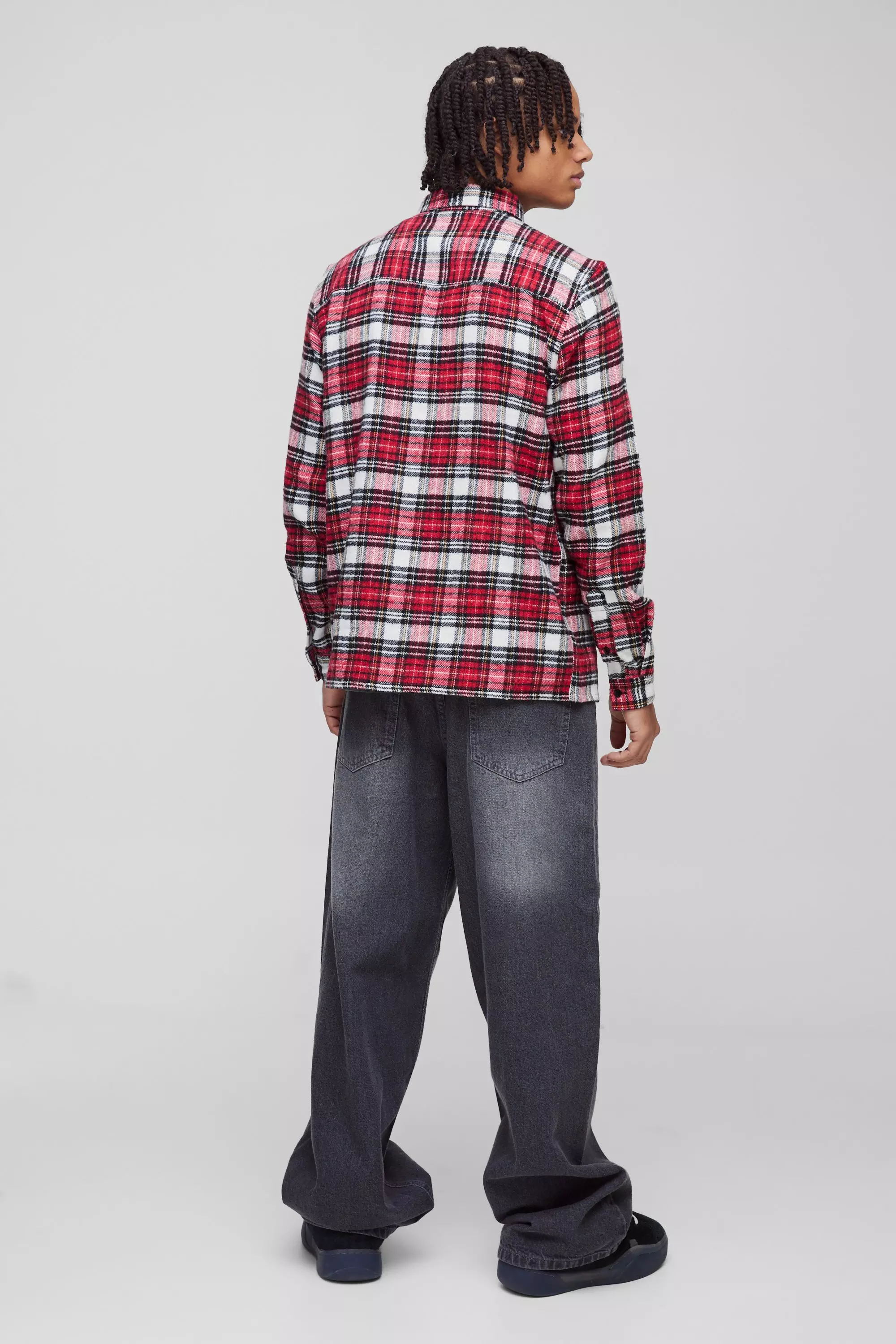 Grey Onbewerkte Baggy Jeans alternatieve afbeelding
